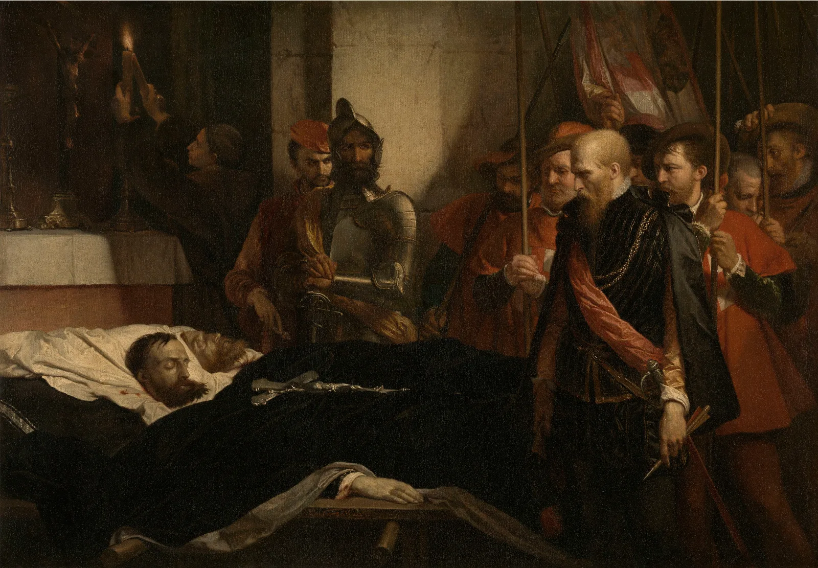 Last Tribute To The Counts Of Egmont And Of Horn Wall Art by Louis Gallait - Canvas Print
