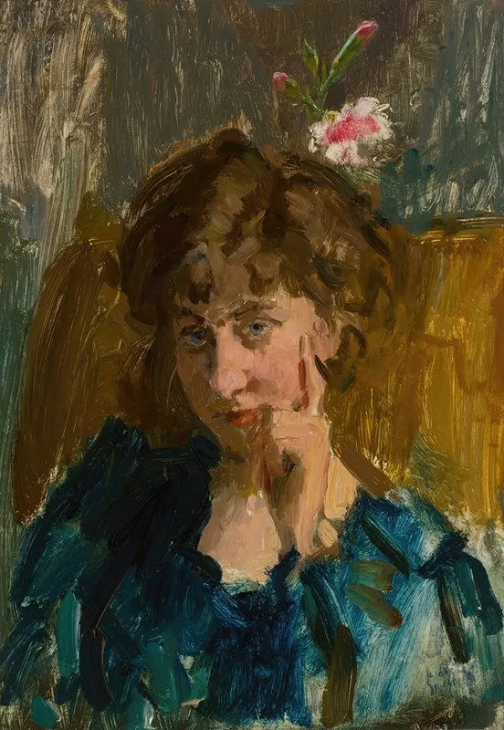 The Writer Jo De Wit Wall Art by Isaac Israëls - Canvas Print
