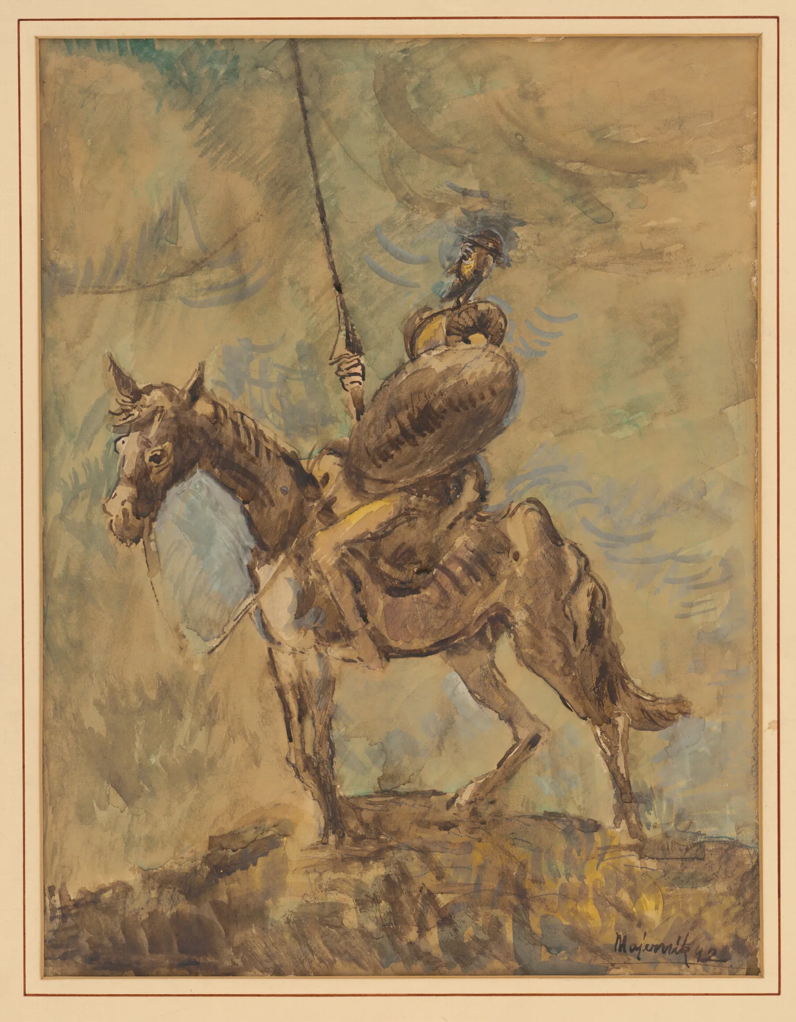 Don Quixote 2 Wall Art by Cyprián Majerník - Canvas Print