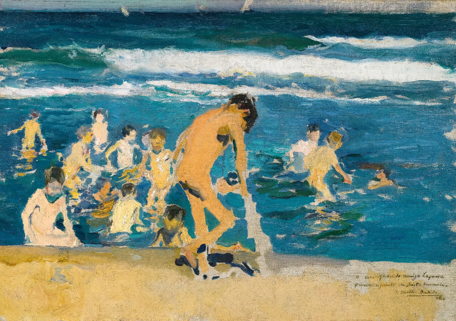 Study For Sad Inheritance Wall Art by Joaquín Sorolla - Canvas Print