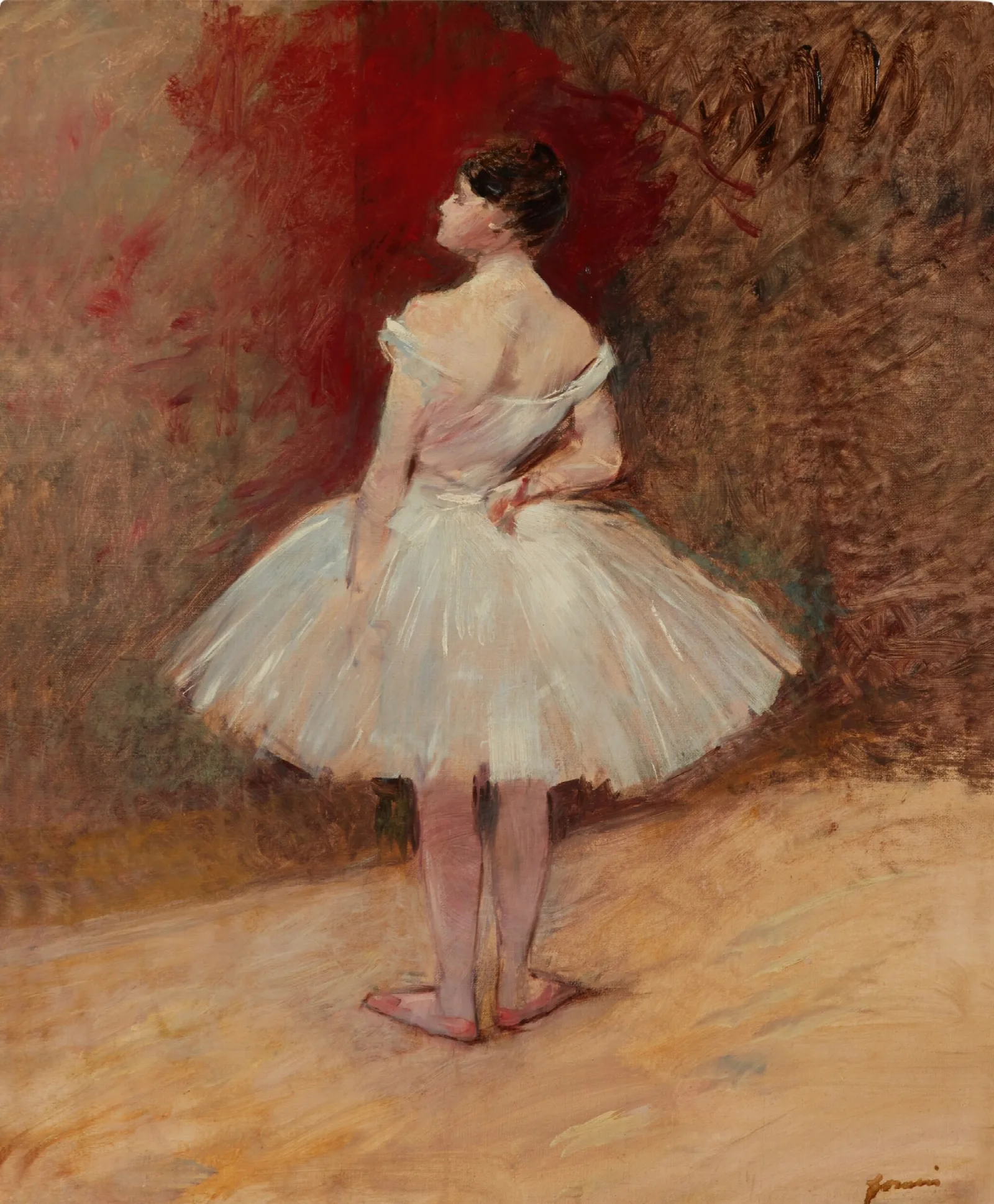 Danseuse Debout Wall Art by Jean-Louis Forain - Canvas Print