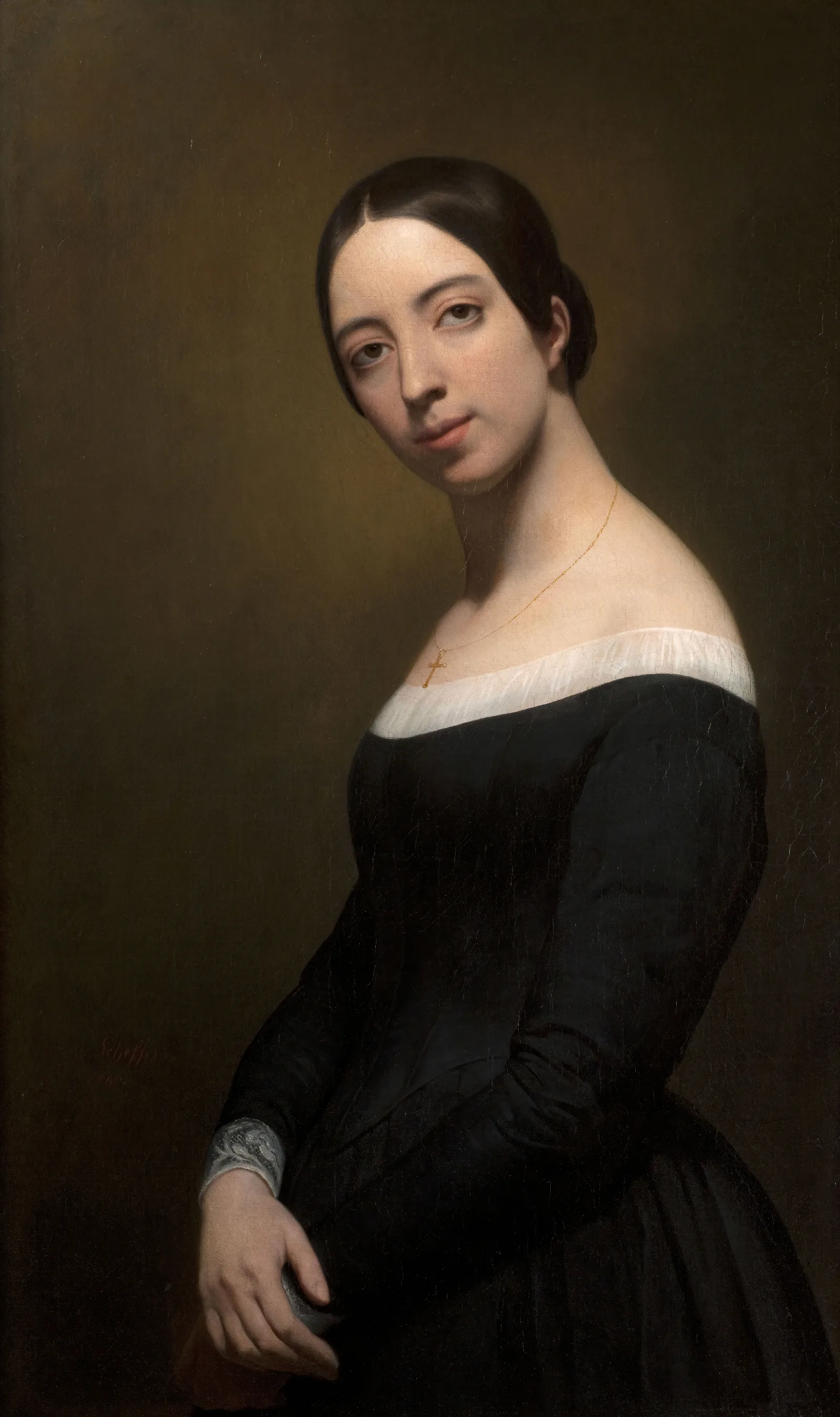 Portrait Of Pauline Viardot Wall Art by Ary Scheffer - Canvas Print