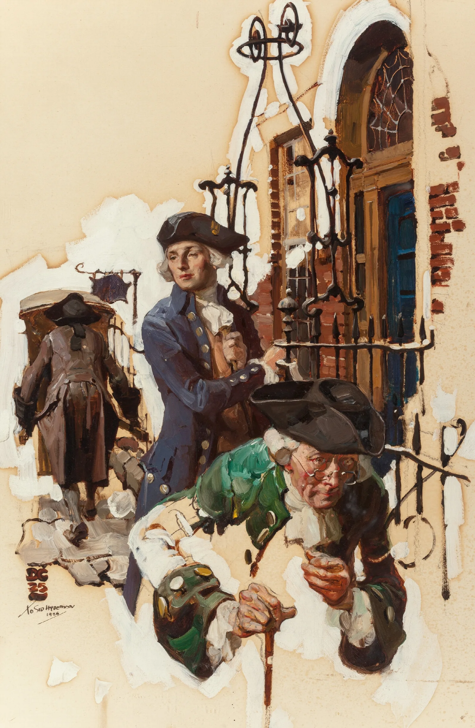 The Callers Wall Art by Dean Cornwell - Canvas Print