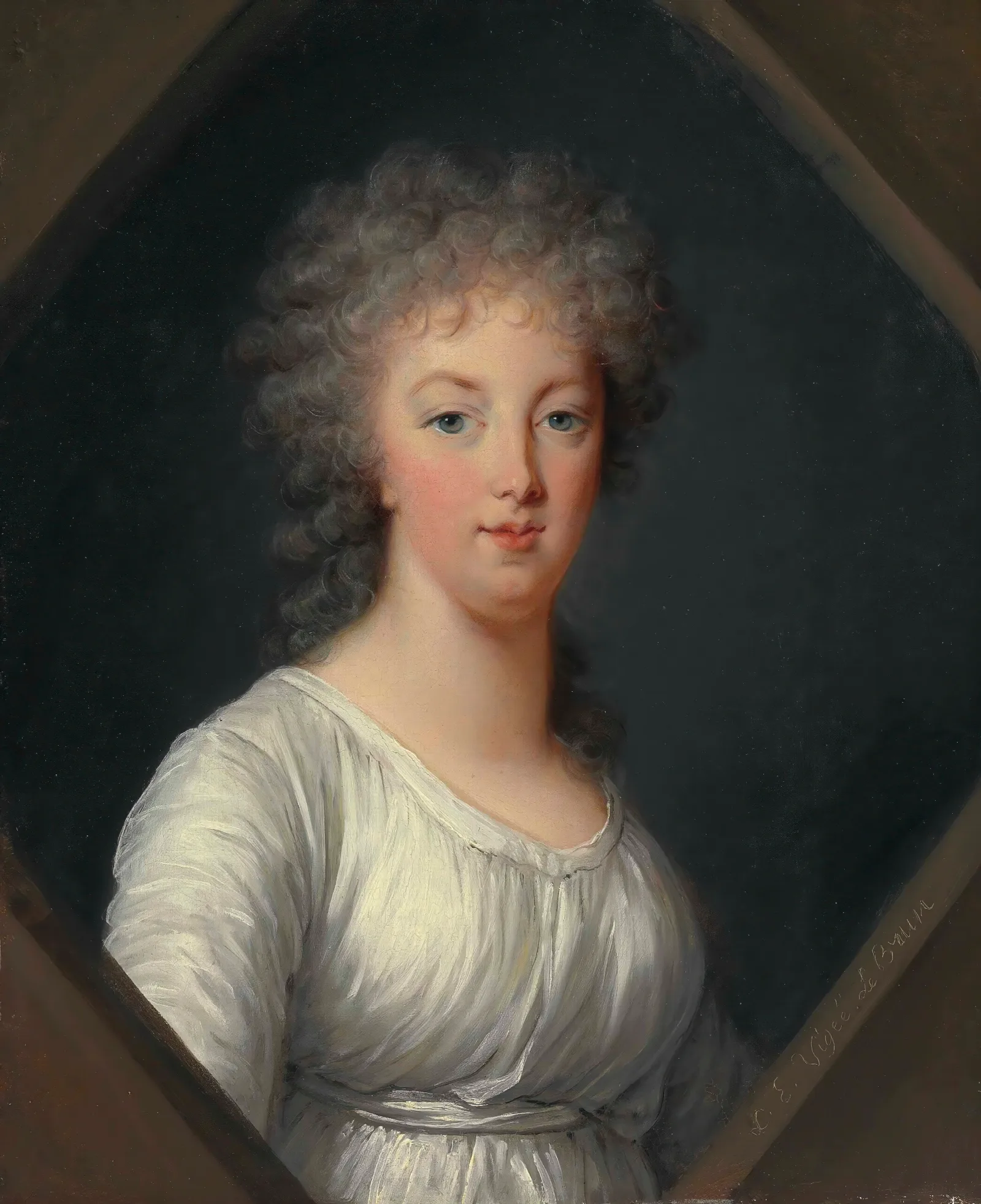 Portrait Of Marie Antoinette 1755 1793 Wall Art by Elisabeth Louise Vigée Le Brun - Canvas Print