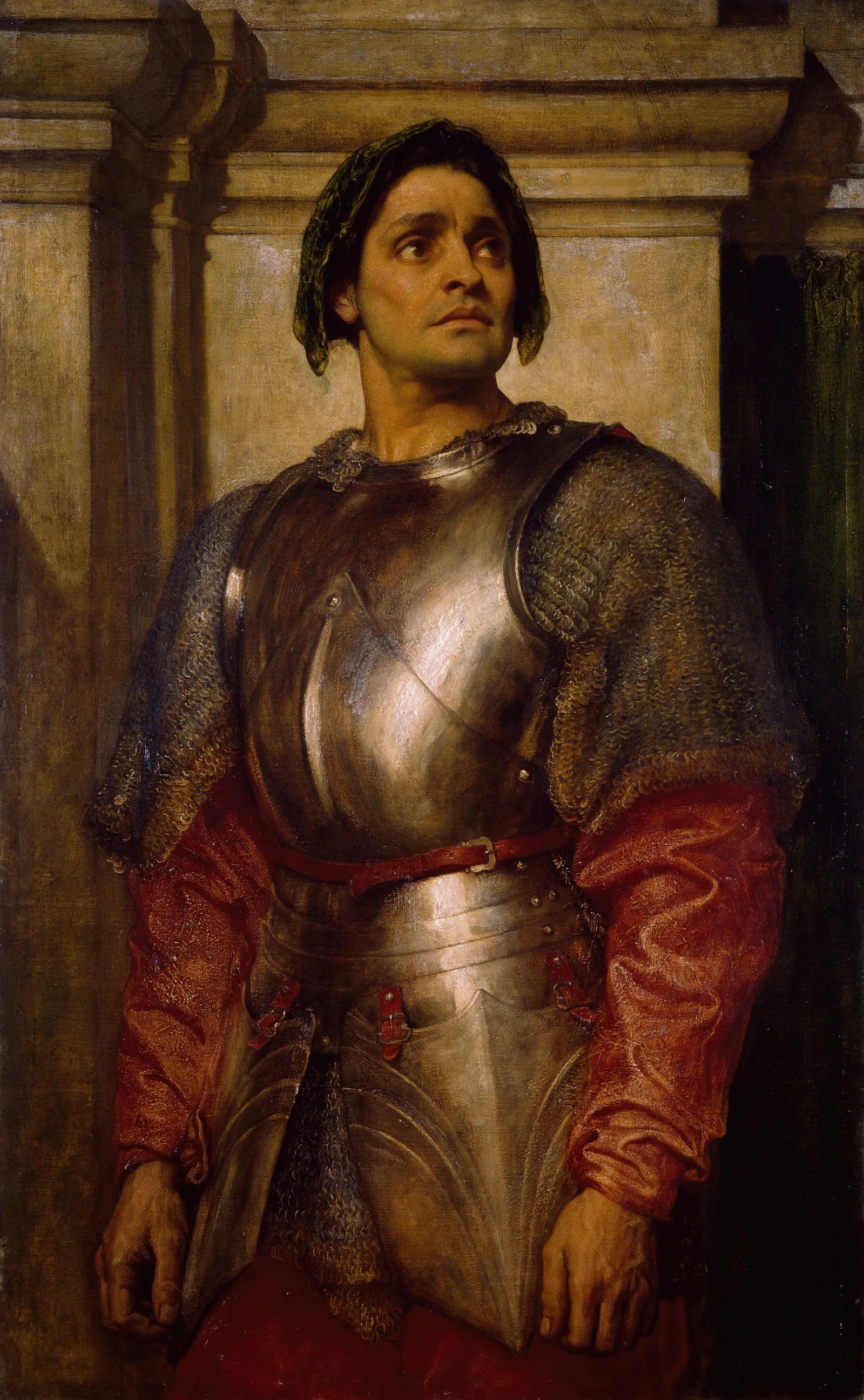 A Condottiere Wall Art by Frederic Leighton - Canvas Print