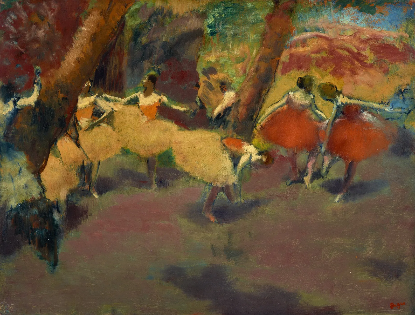 Before The Performance Wall Art by Edgar Degas - Canvas Print
