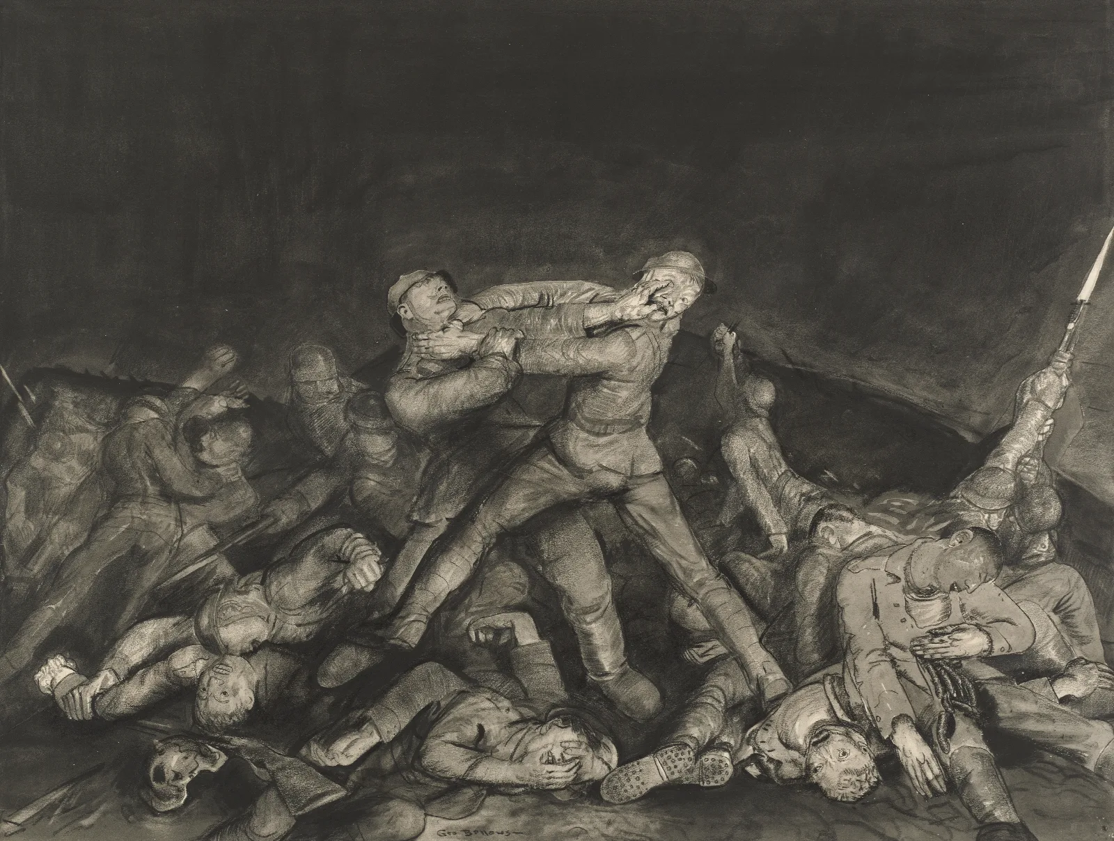 Ghost Of Sergeant Pelly Wall Art by George Wesley Bellows - Canvas Print
