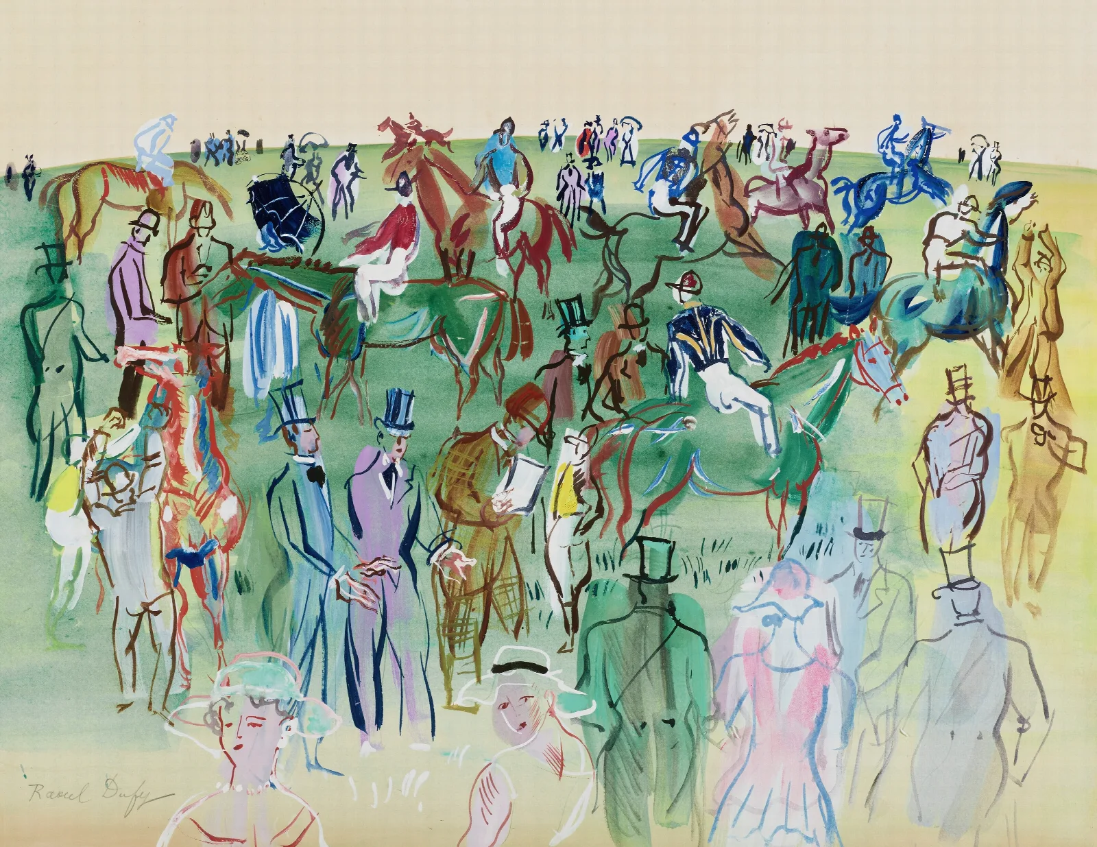 La Pelouse Wall Art by Raoul Dufy - Canvas Print