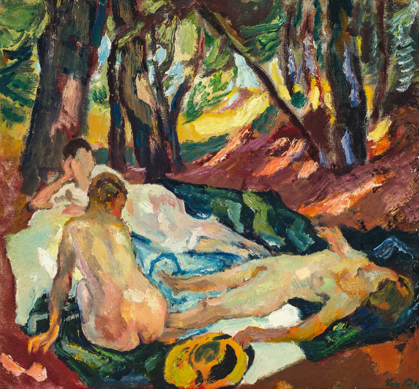 Waldesruhe Wall Art by Leo Putz - Canvas Print