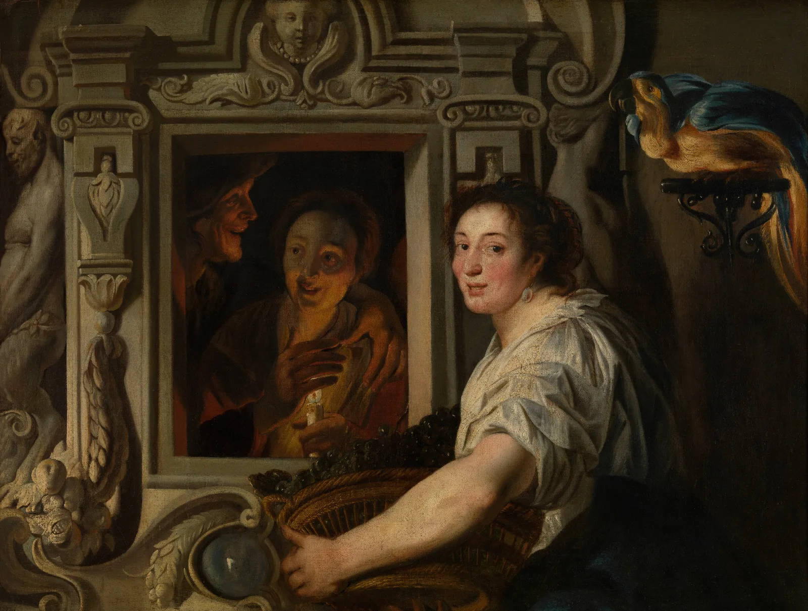 The Fruit Seller 4 Wall Art by Jacob Jordaens - Canvas Print
