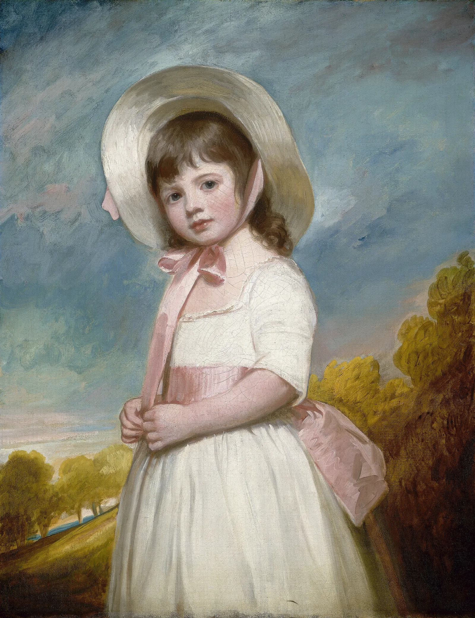 Miss Juliana Willoughby Wall Art by George Romney - Canvas Print
