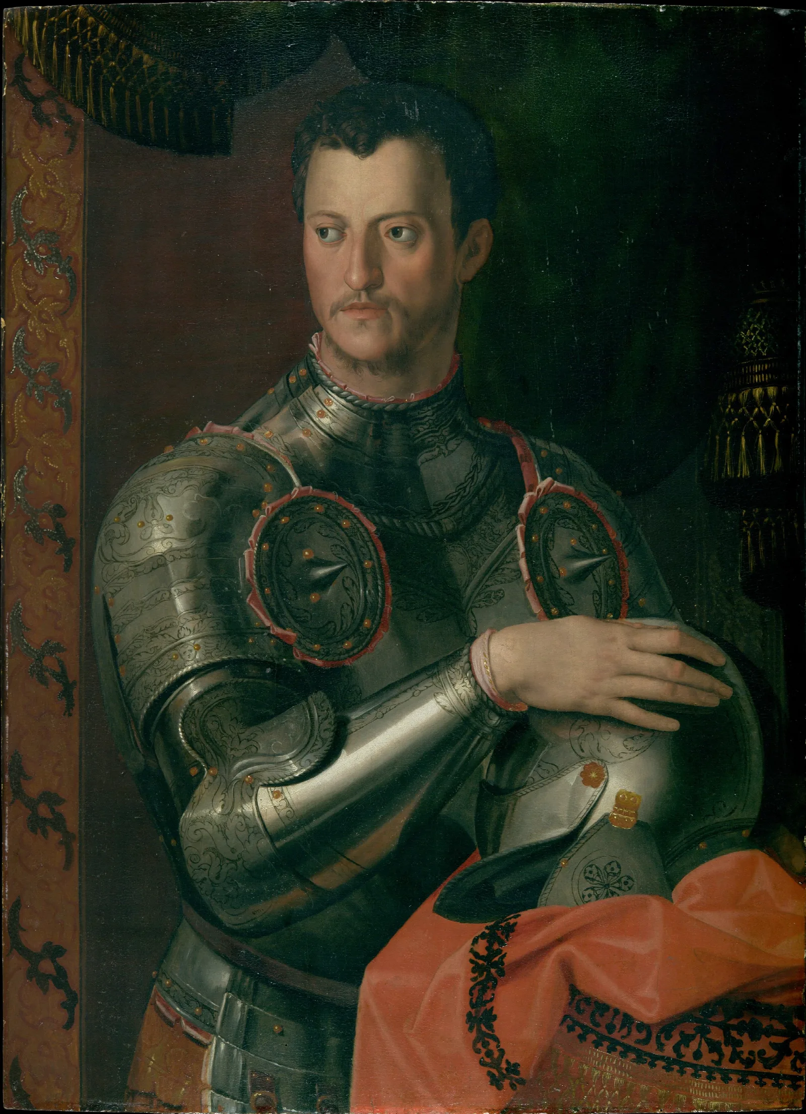 Cosimo I De Medici 1519 1574 Wall Art by Agnolo Bronzino - Canvas Print