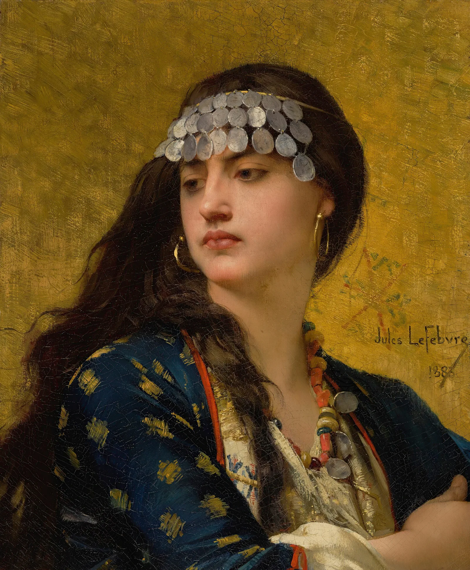 Fatima Wall Art by Jules Joseph Lefebvre - Canvas Print