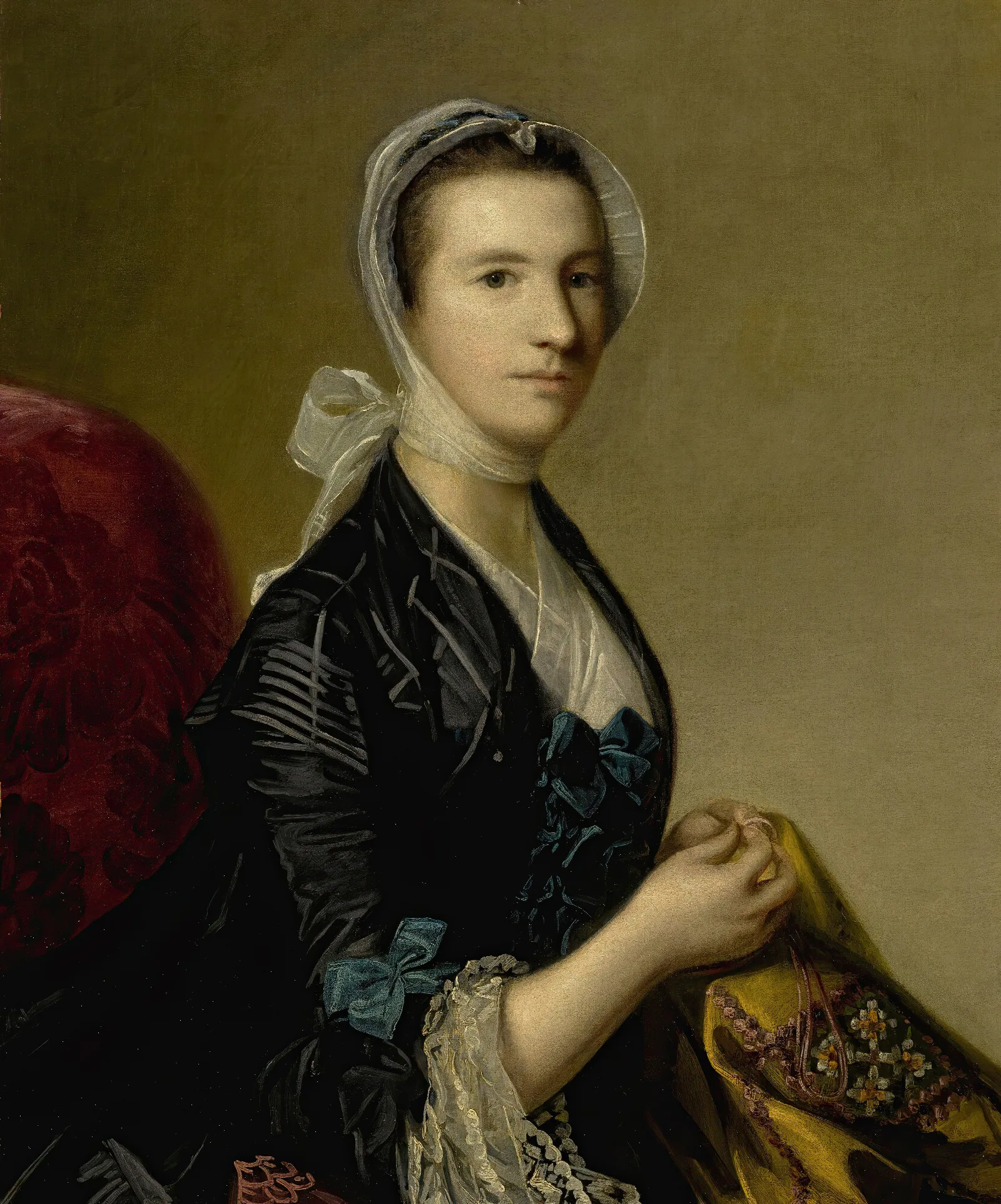 Portrait Of Mrs Jubb Wall Art by Sir Joshua Reynolds - Canvas Print