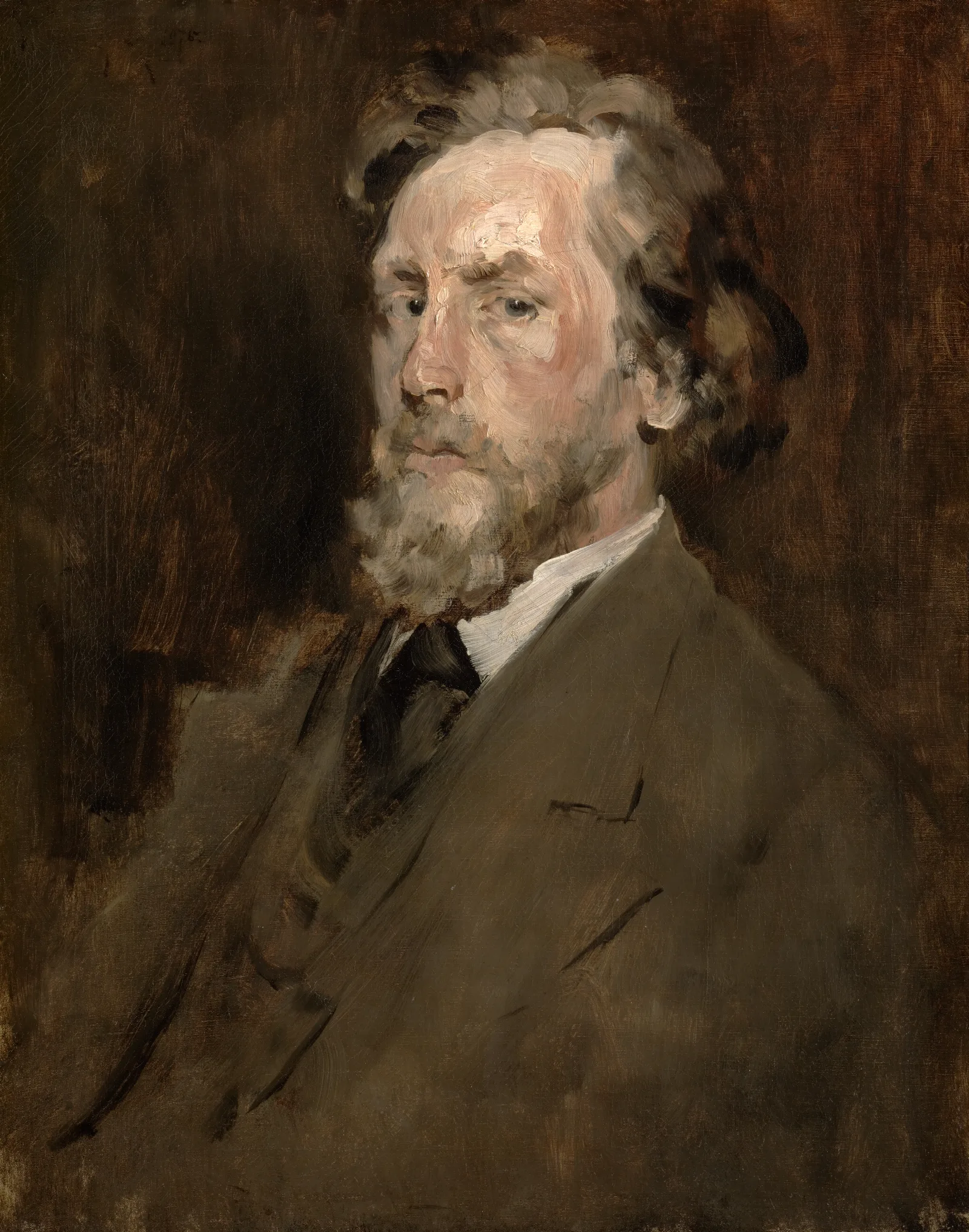 Portrait Of A Man 65 Wall Art by William Merritt Chase - Canvas Print