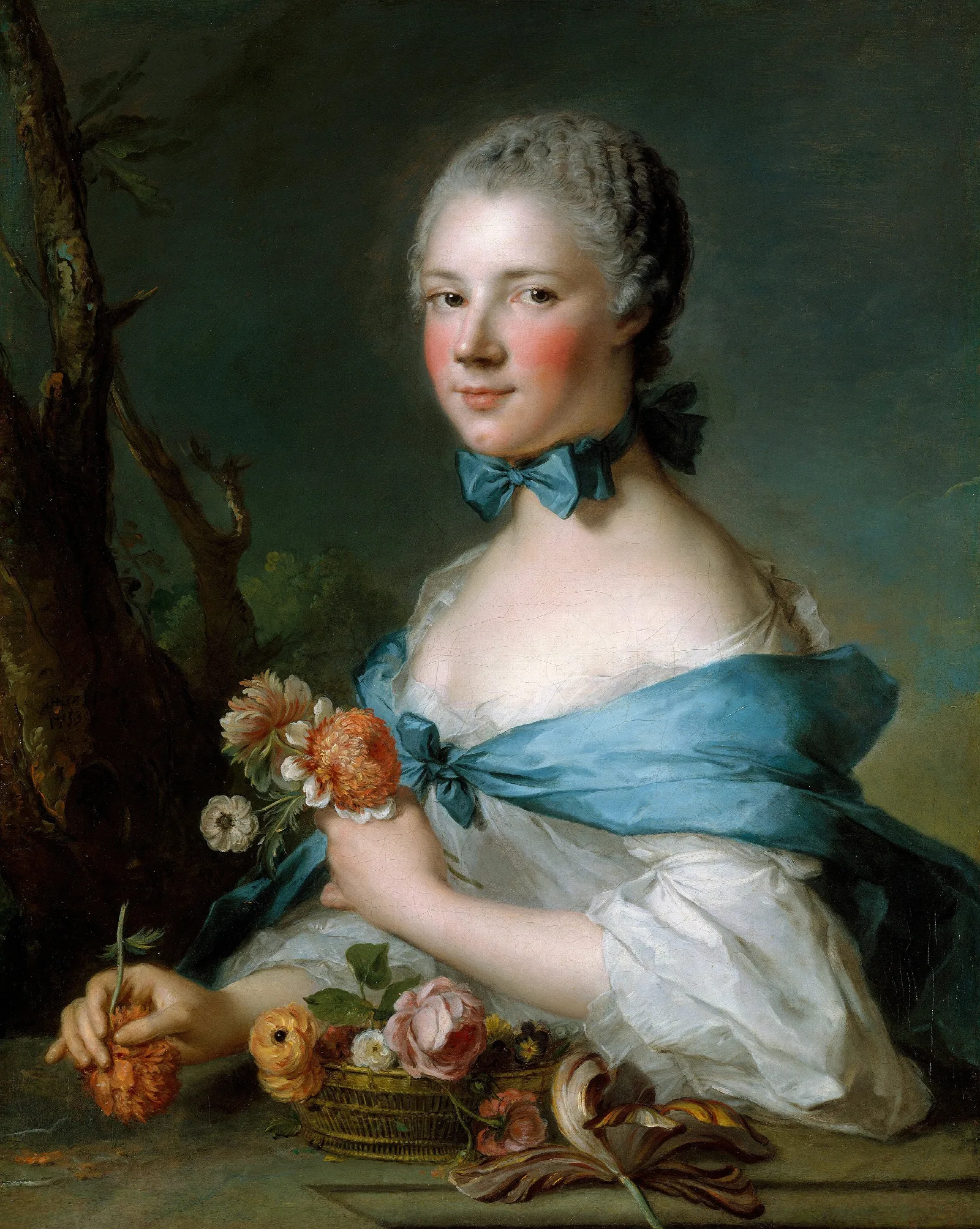Portrait Of A Woman 13 Wall Art by Jean-Marc Nattier - Canvas Print