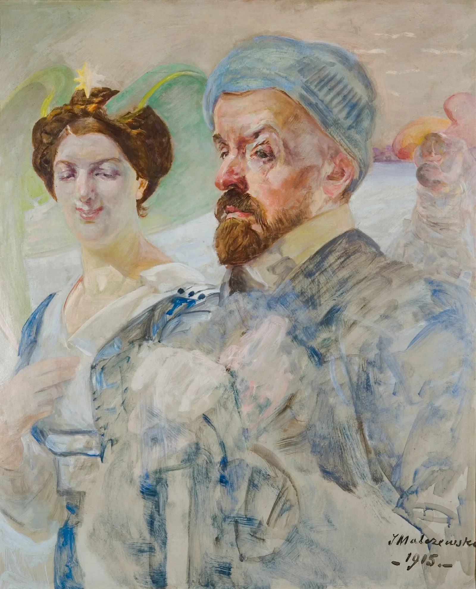 Autoportret Wall Art by Jacek Malczewski - Canvas Print