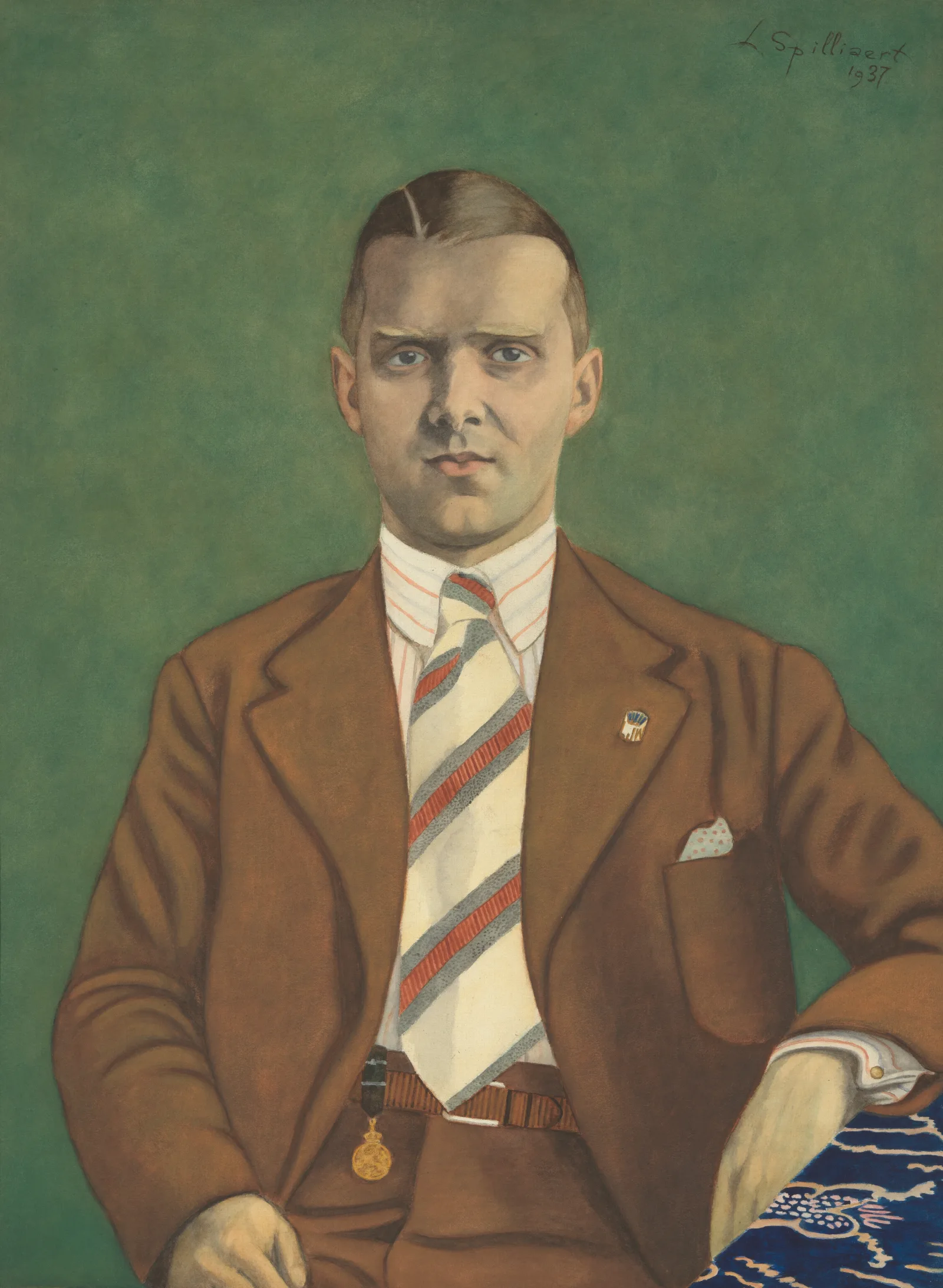 Portret Van Adolphe Van Glabbeke Wall Art by Léon Spilliaert - Canvas Print