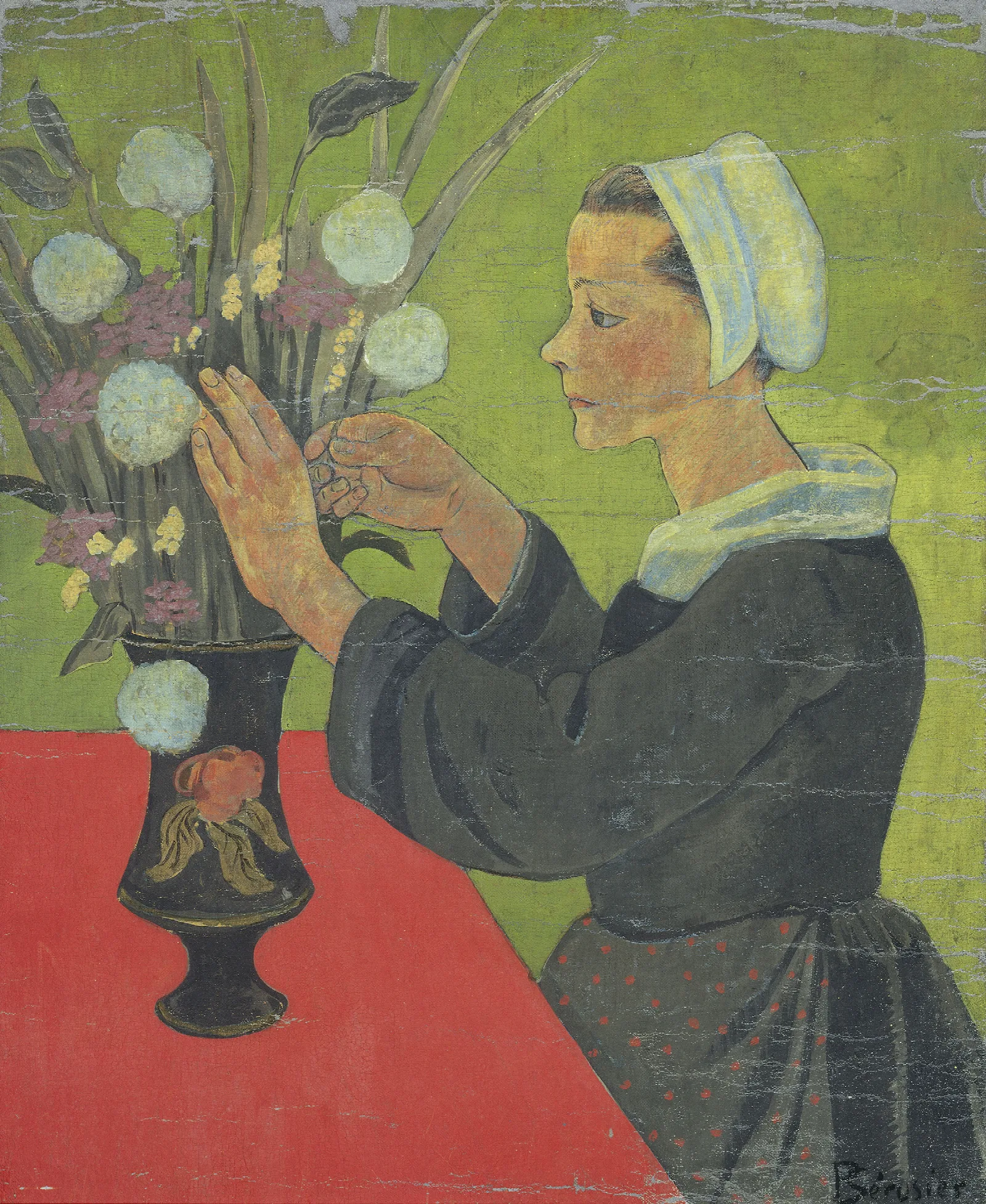 Bretonne Au Bouquet Huelgoat Wall Art by Paul Sérusier - Canvas Print