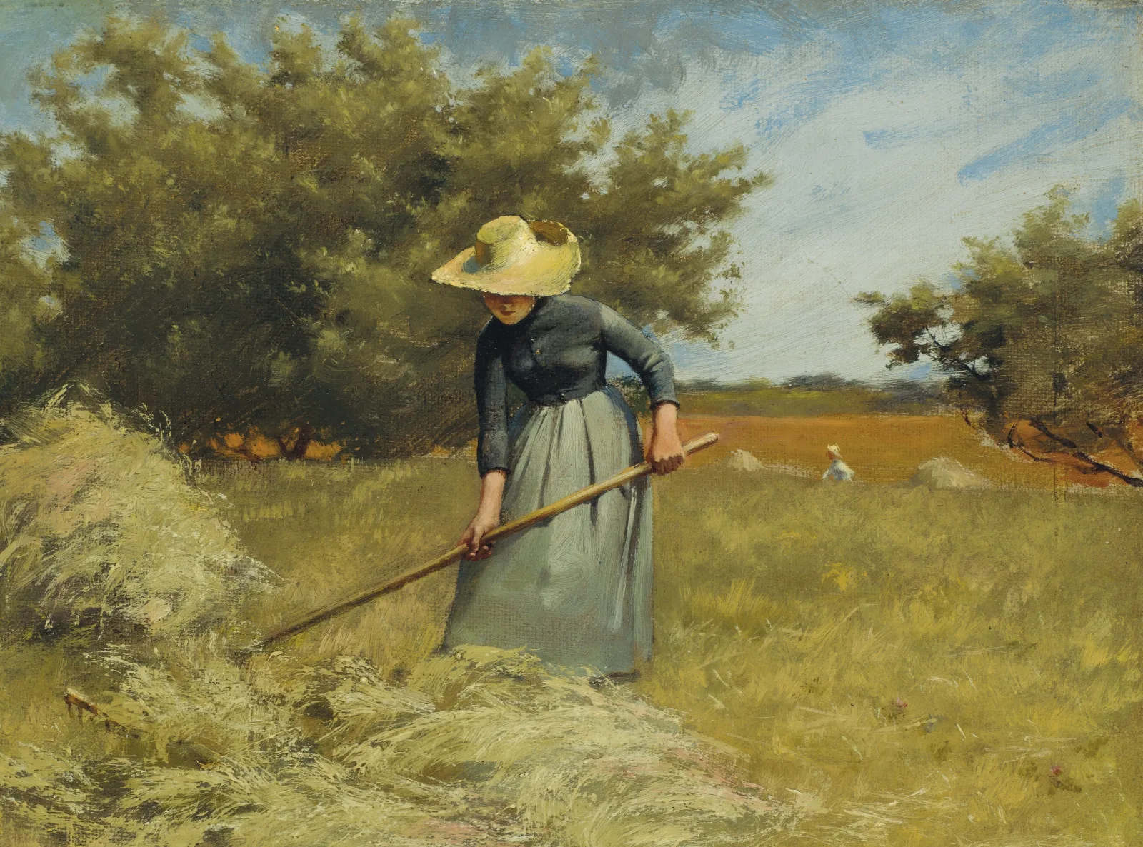 Haytime 2 Wall Art by Charles Courtney Curran - Canvas Print