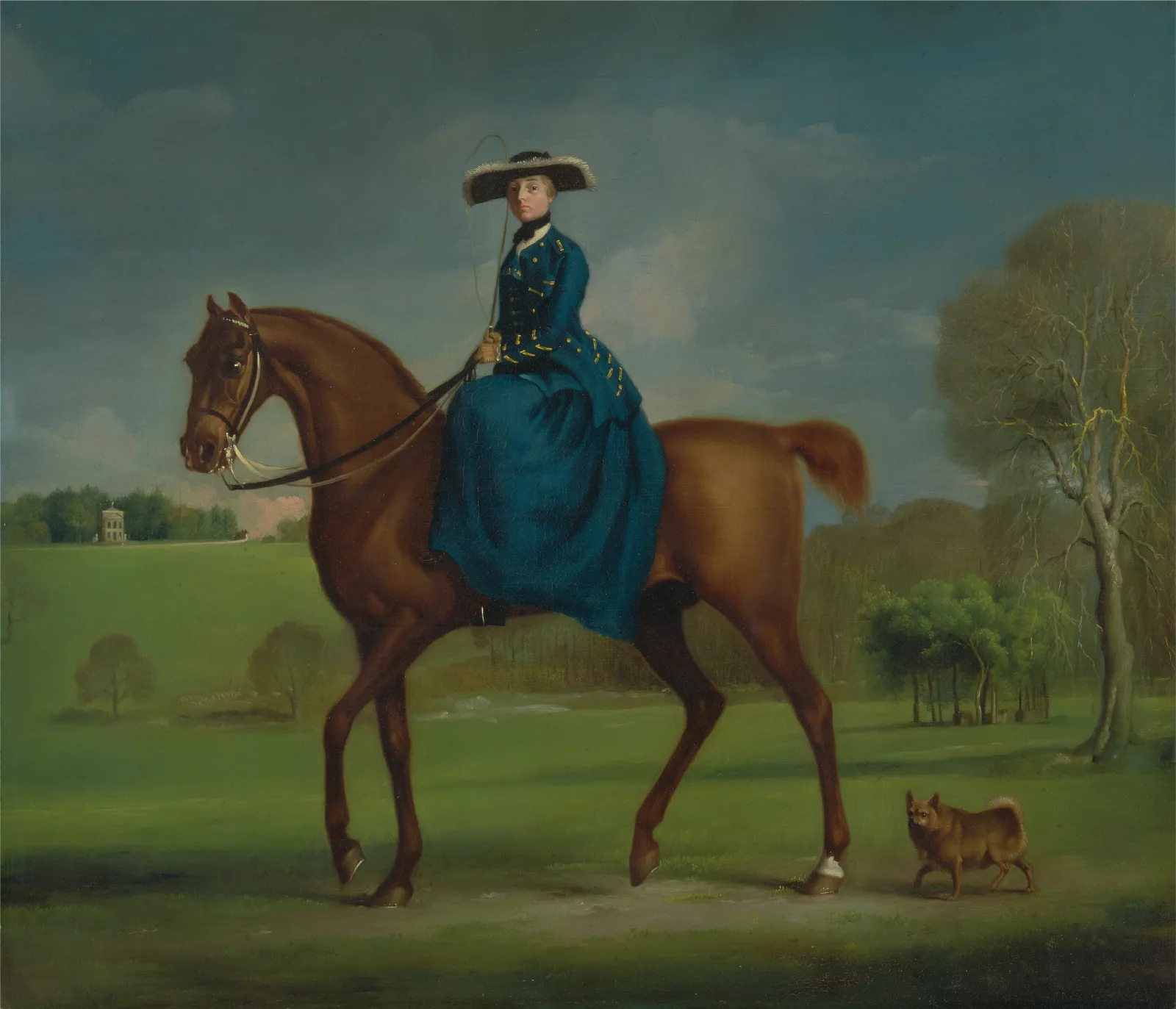 The Countess Of Coningsby In The Costume Of The Charlton Hunt 2 Wall Art by George Stubbs - Canvas Print