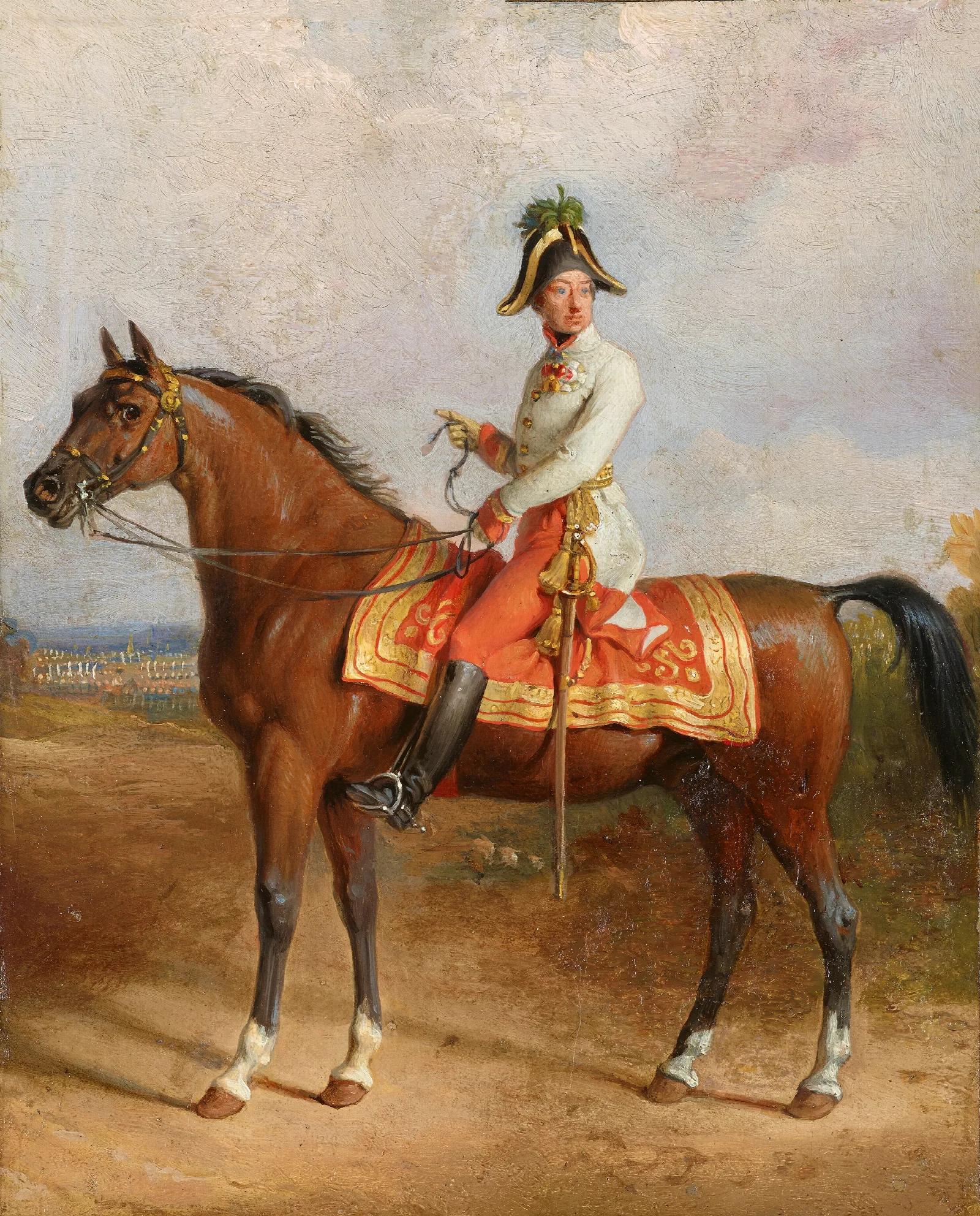 Erzherzog Carl Zu Pferd Wall Art by Johann Peter Krafft - Canvas Print