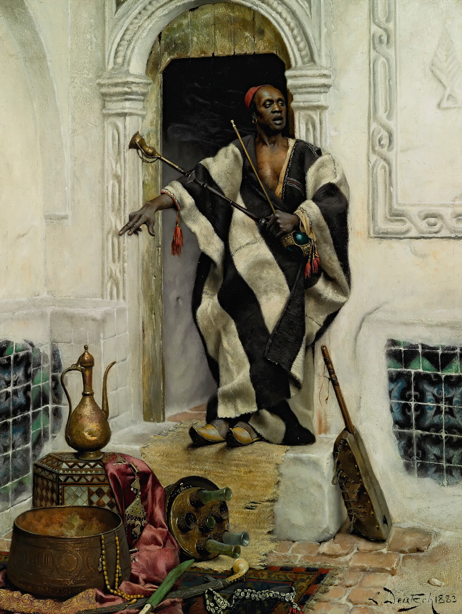 The Dellal Cairo Wall Art by Ludwig Deutsch - Canvas Print