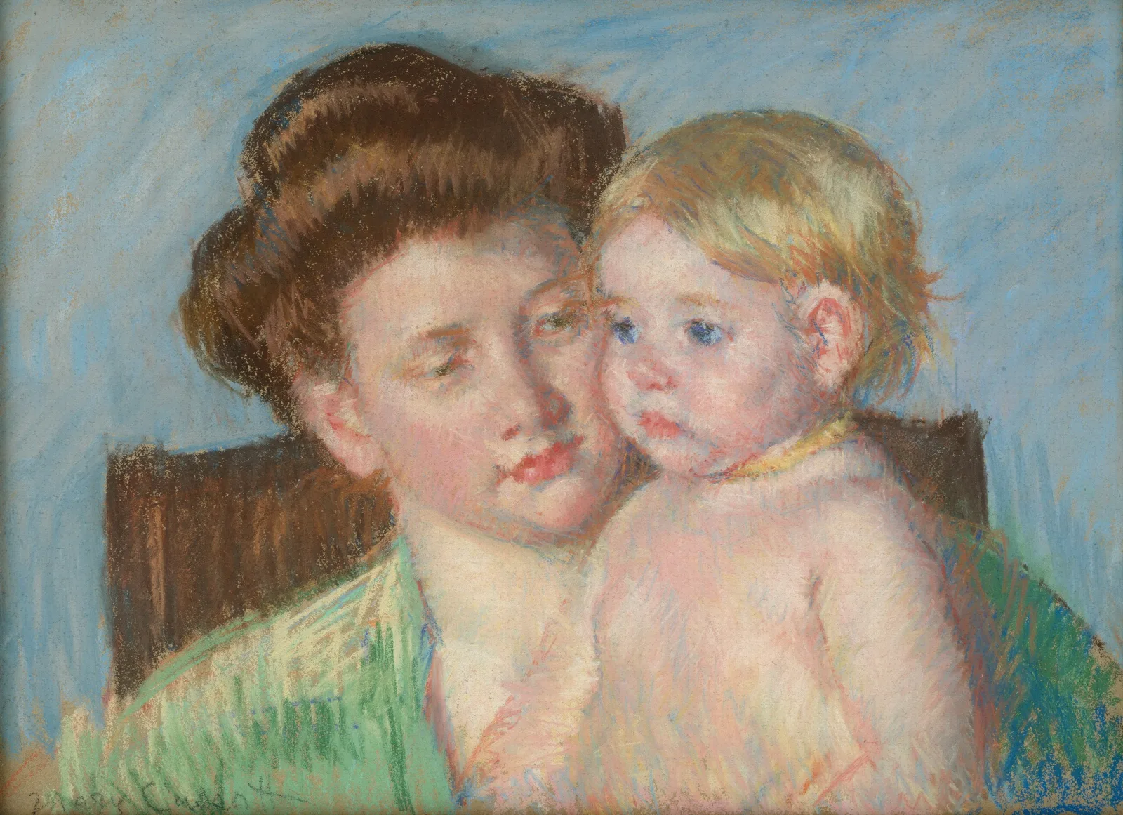 Mother And Child 58 Wall Art by Mary Cassatt - Canvas Print