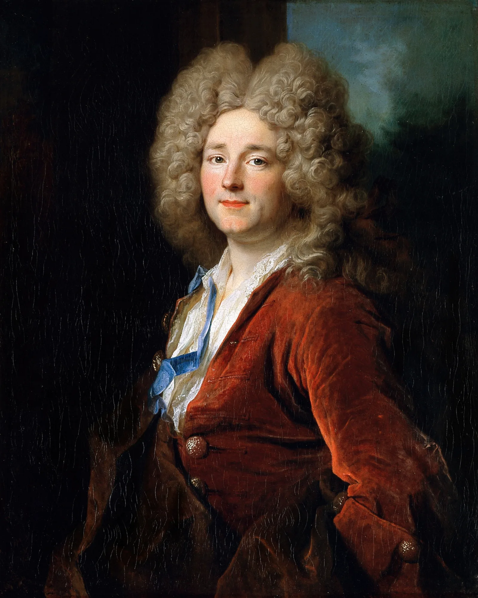 Portrait Of A Man 255 Wall Art by Nicolas de Largillière - Canvas Print