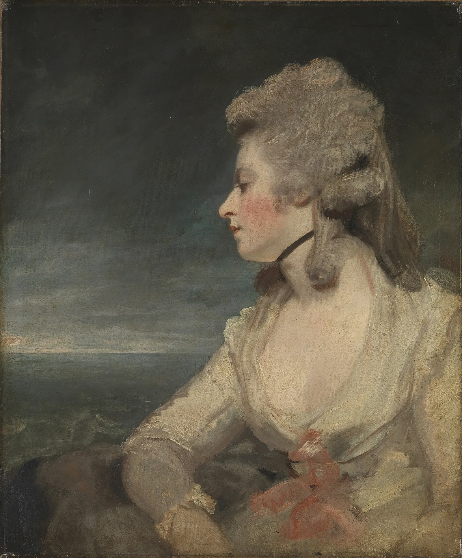 Mrs Mary Robinson 2 Wall Art by Sir Joshua Reynolds - Canvas Print
