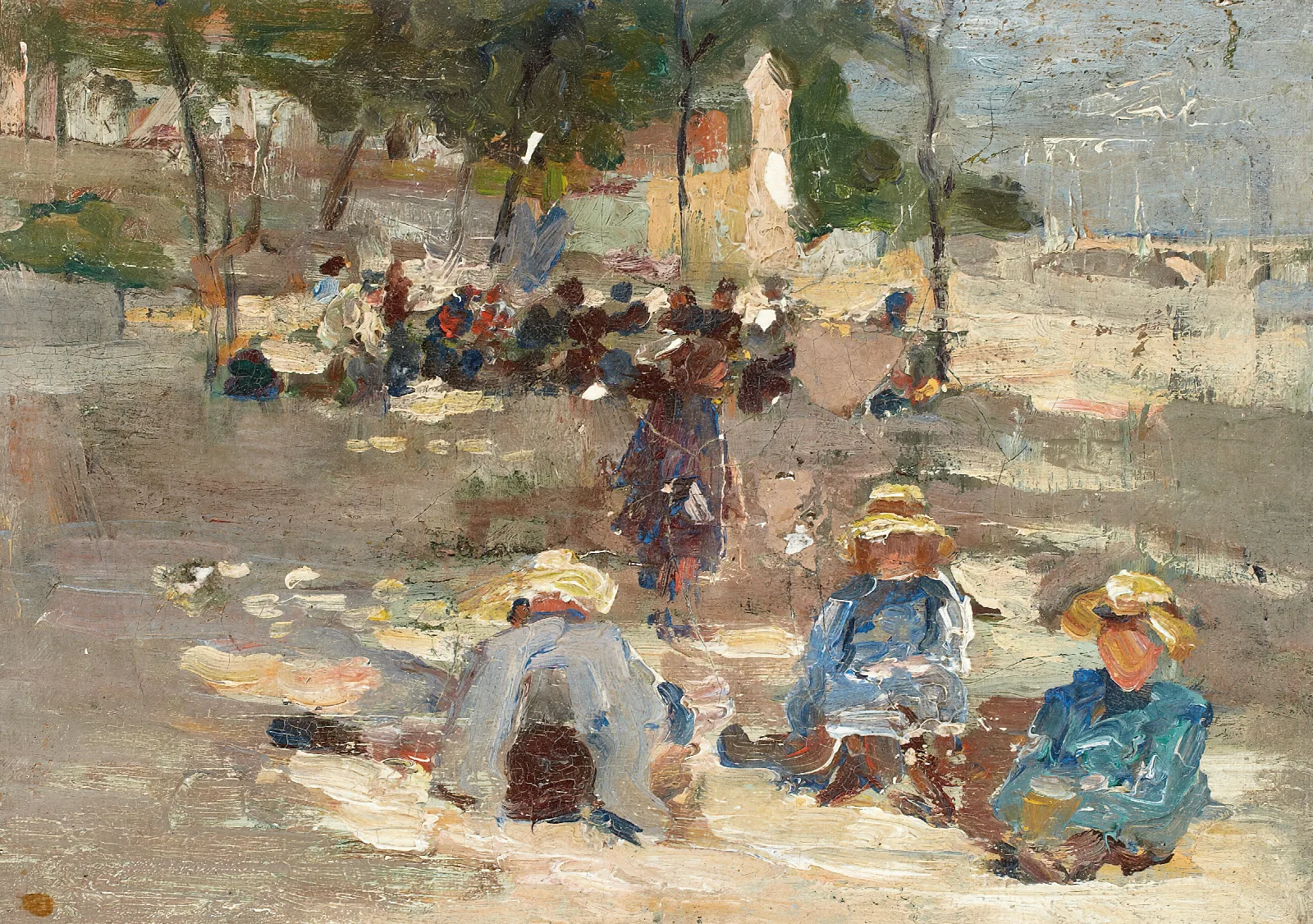 Picnic In The Park Wall Art by Max Liebermann - Canvas Print