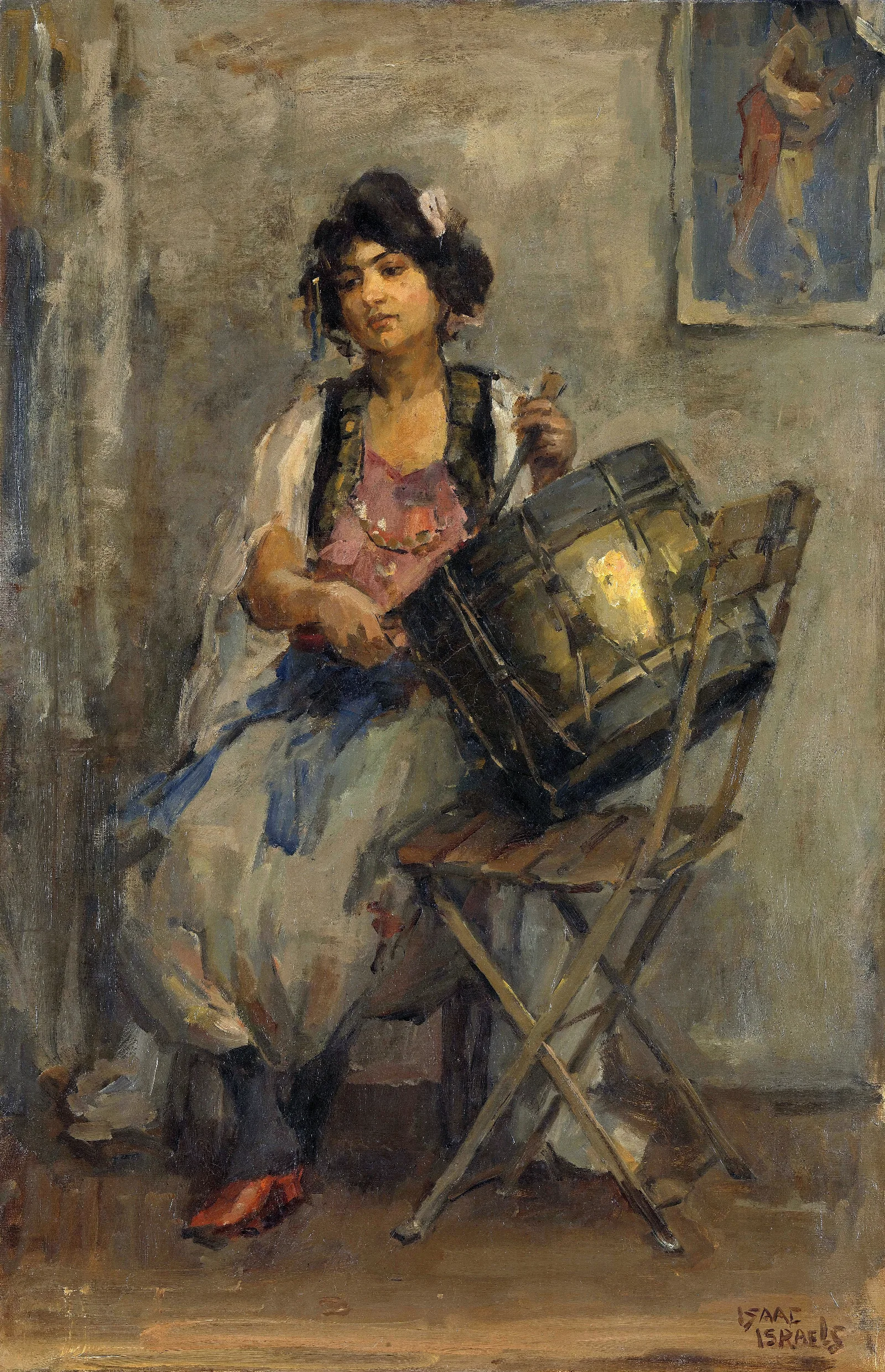 The Lady Drummer Wall Art by Isaac Israëls - Canvas Print