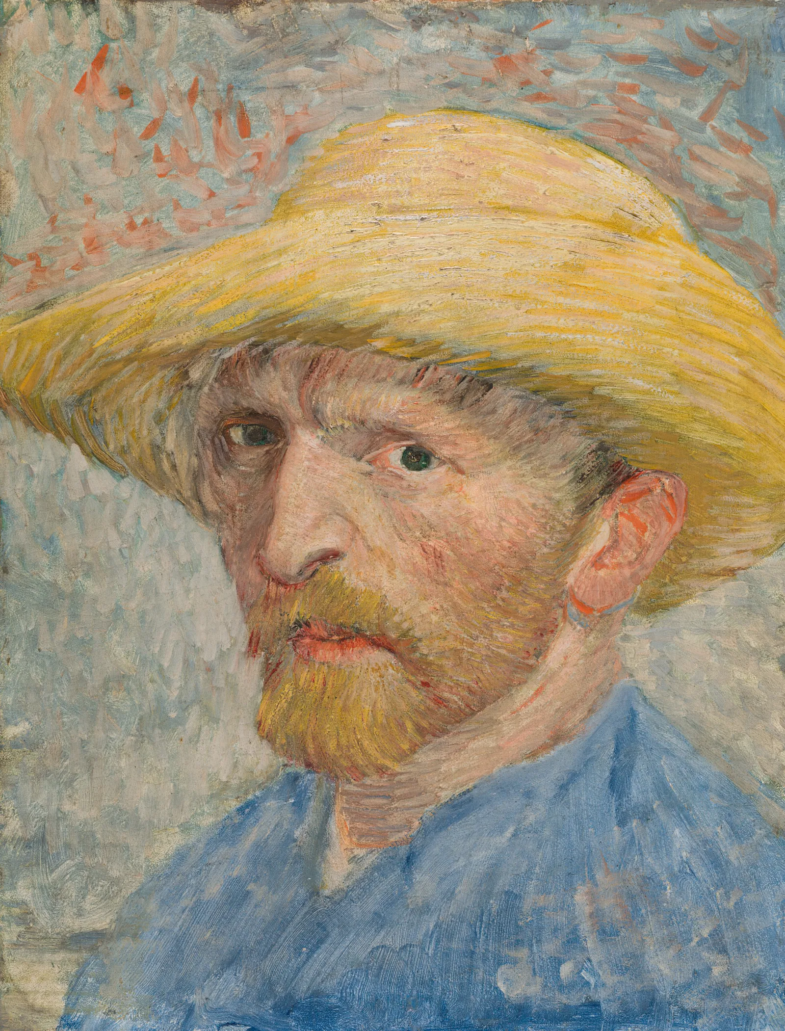 Self Portrait 201 Wall Art by Vincent van Gogh - Canvas Print