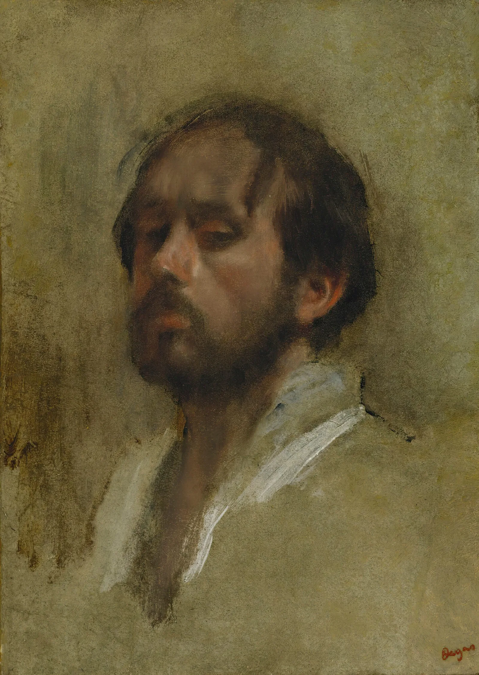 Autoportrait Wall Art by Edgar Degas - Canvas Print