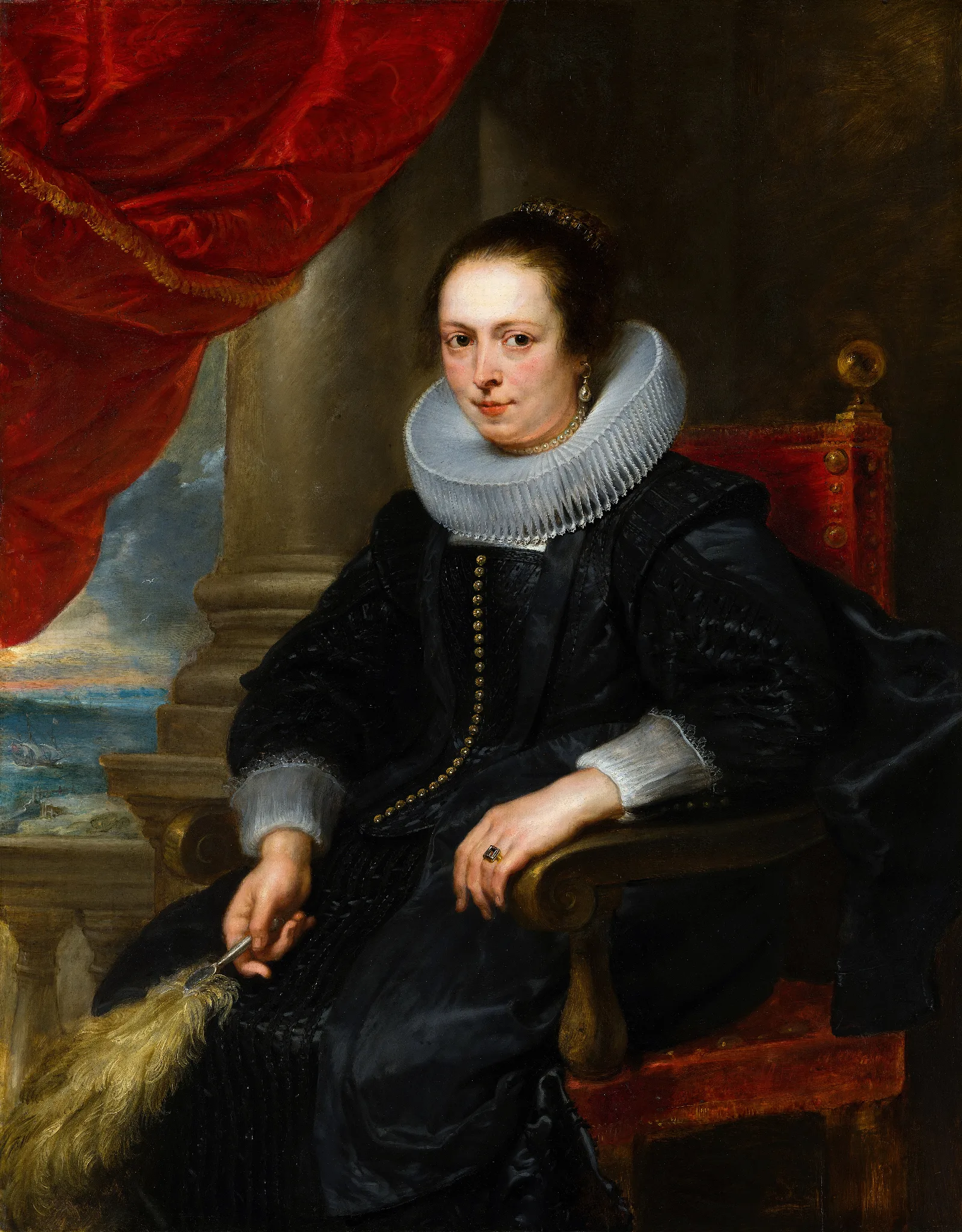 Portrait Of A Womanpossibly Clara Fourment Wall Art by Peter Paul Rubens - Canvas Print