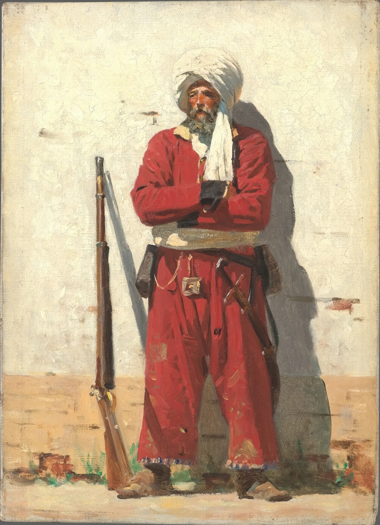 Kokand Soldier Wall Art by Vasily Vereshchagin - Canvas Print