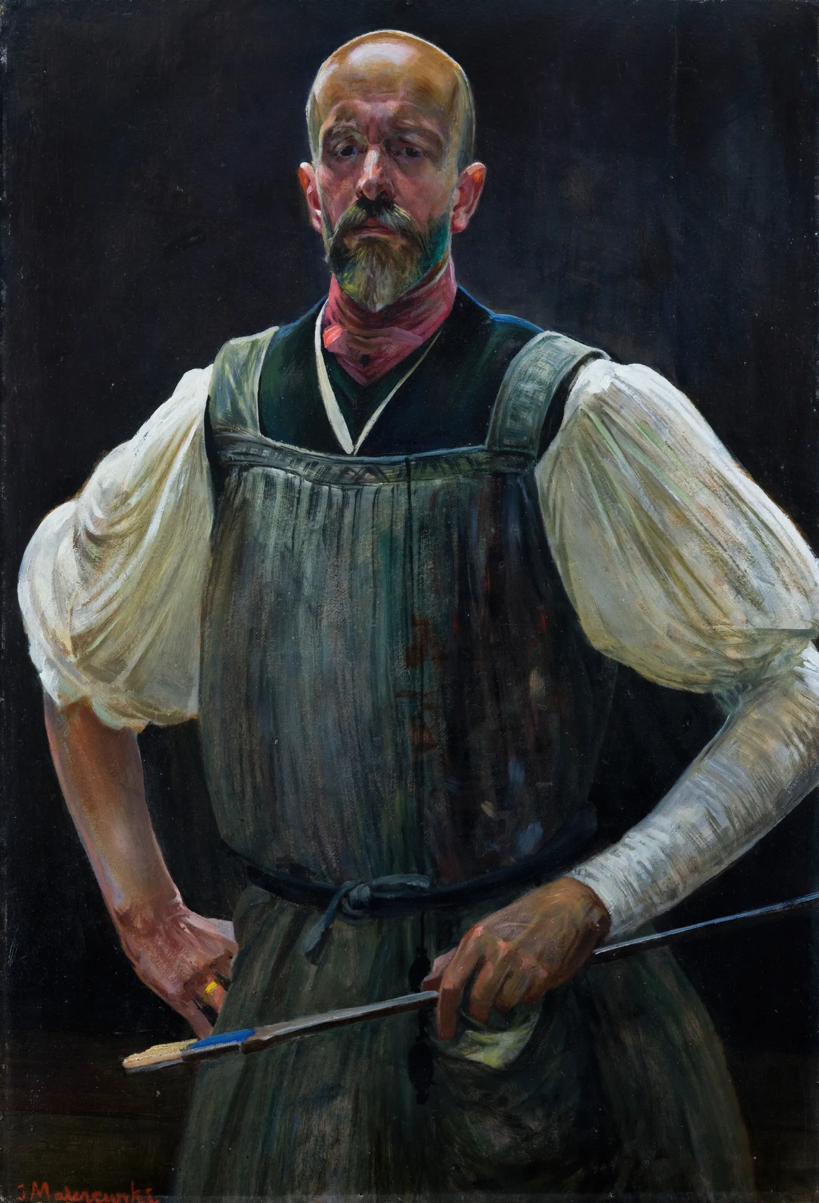 Self Portrait 300 Wall Art by Jacek Malczewski - Canvas Print