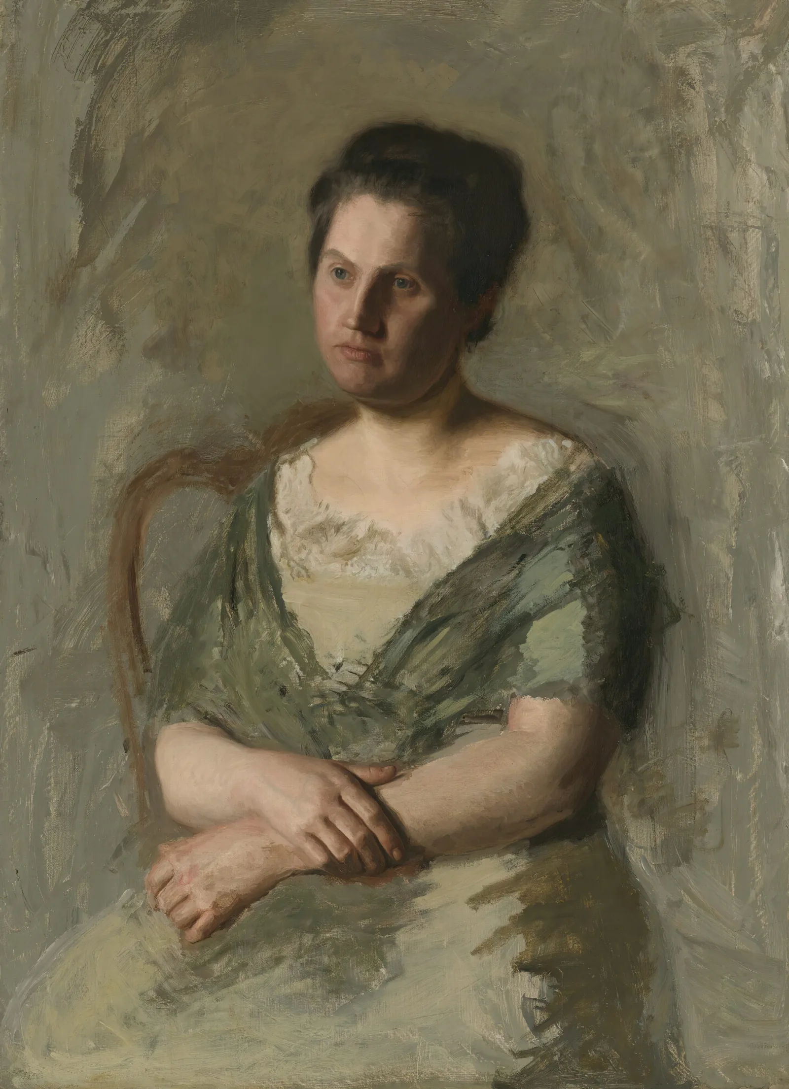 Mrs William Shaw Ward Wall Art by Thomas Eakins - Canvas Print