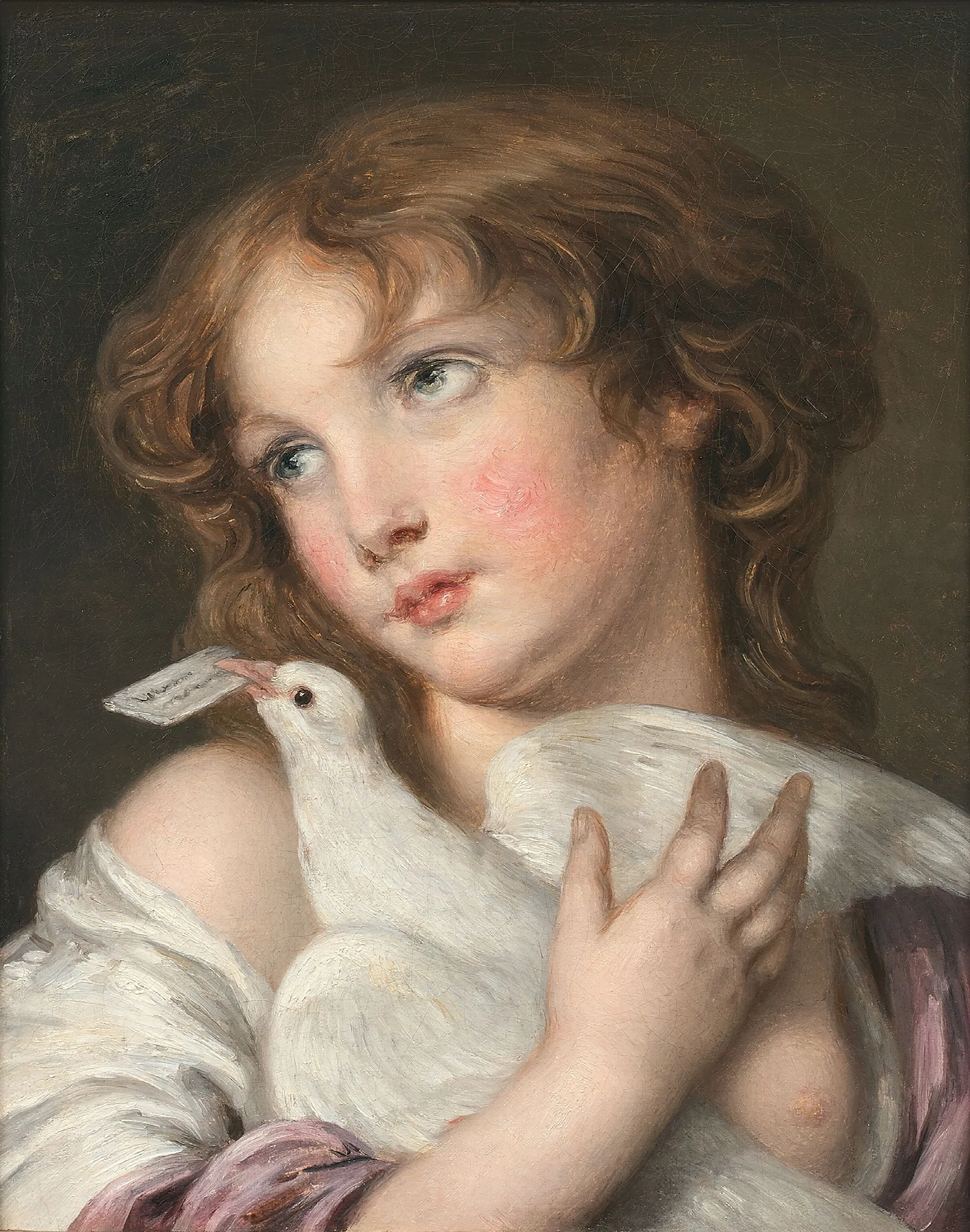 Le Message Damour Wall Art by Jean-Baptiste Greuze - Canvas Print