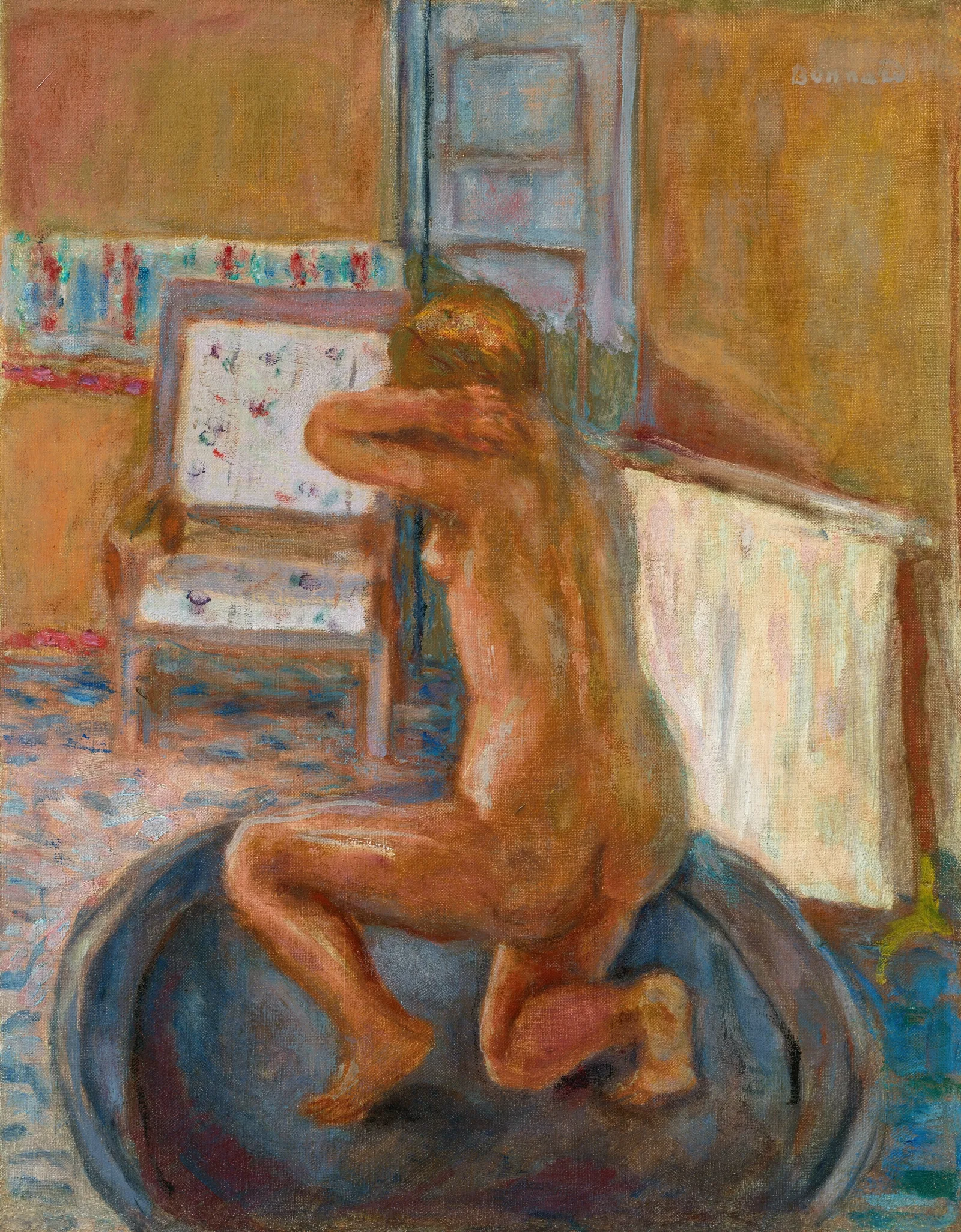 Femme Au Tub Wall Art by Pierre Bonnard - Canvas Print