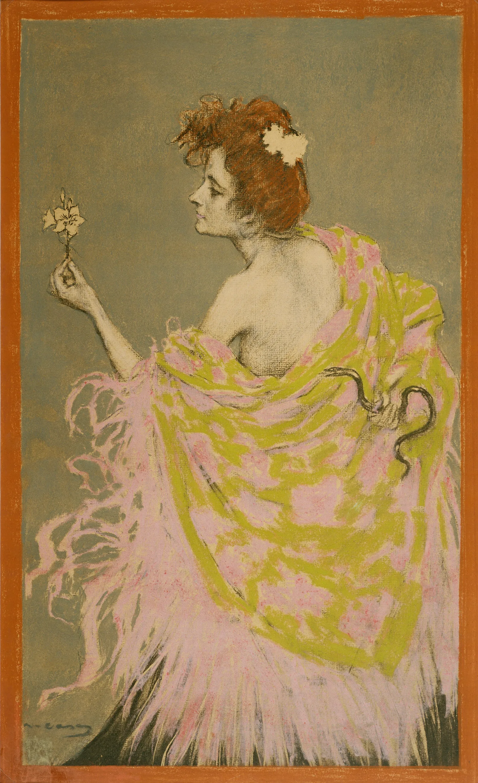 Original Design For The Poster Sifilis by Ramón Casas - Canvas Print