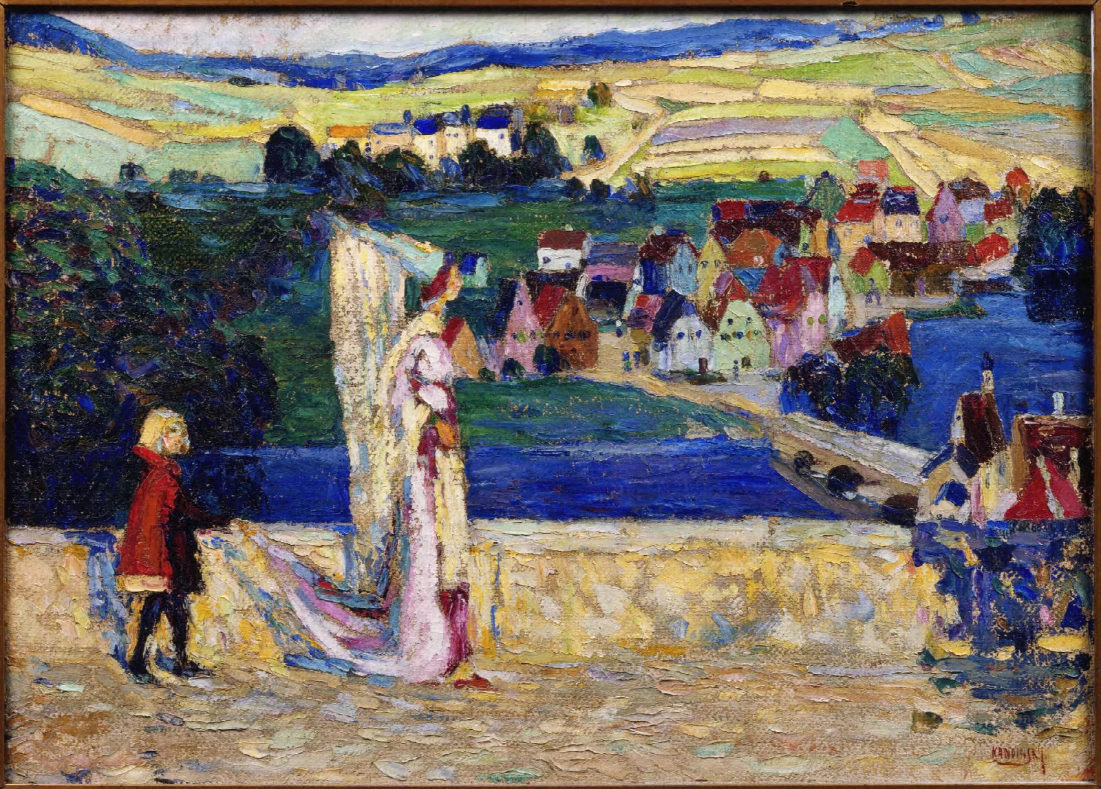 Promenade Sketch Wall Art by Wassily Kandinsky - Canvas Print