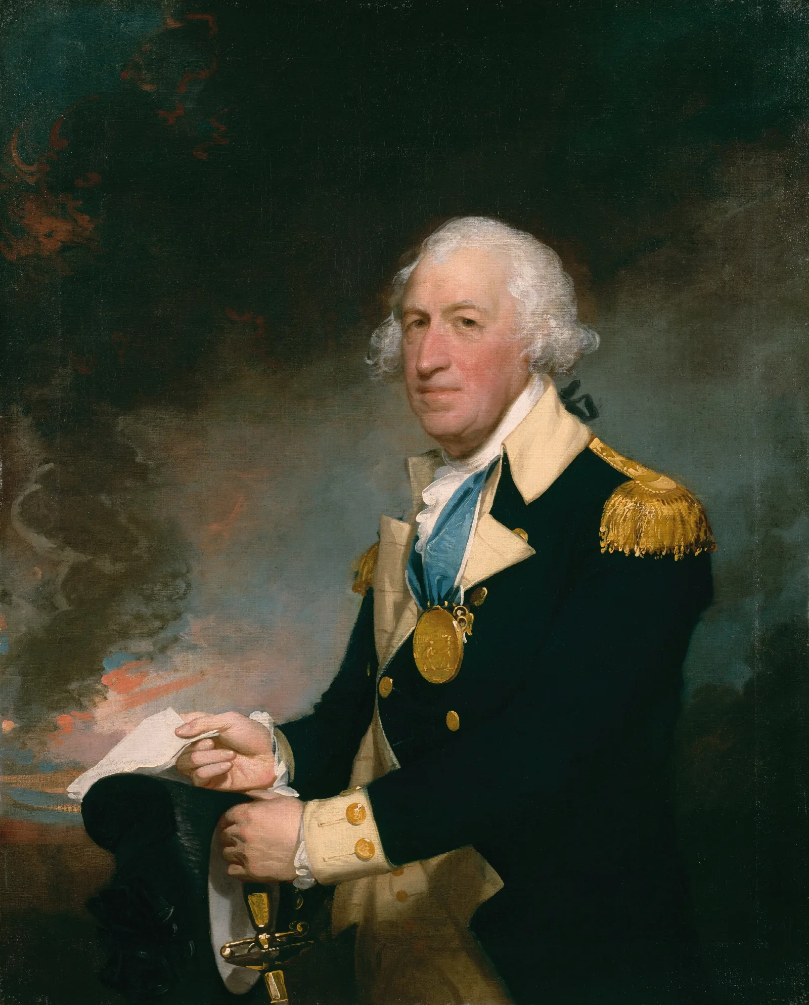 Horatio Gates Wall Art by Gilbert Stuart - Canvas Print