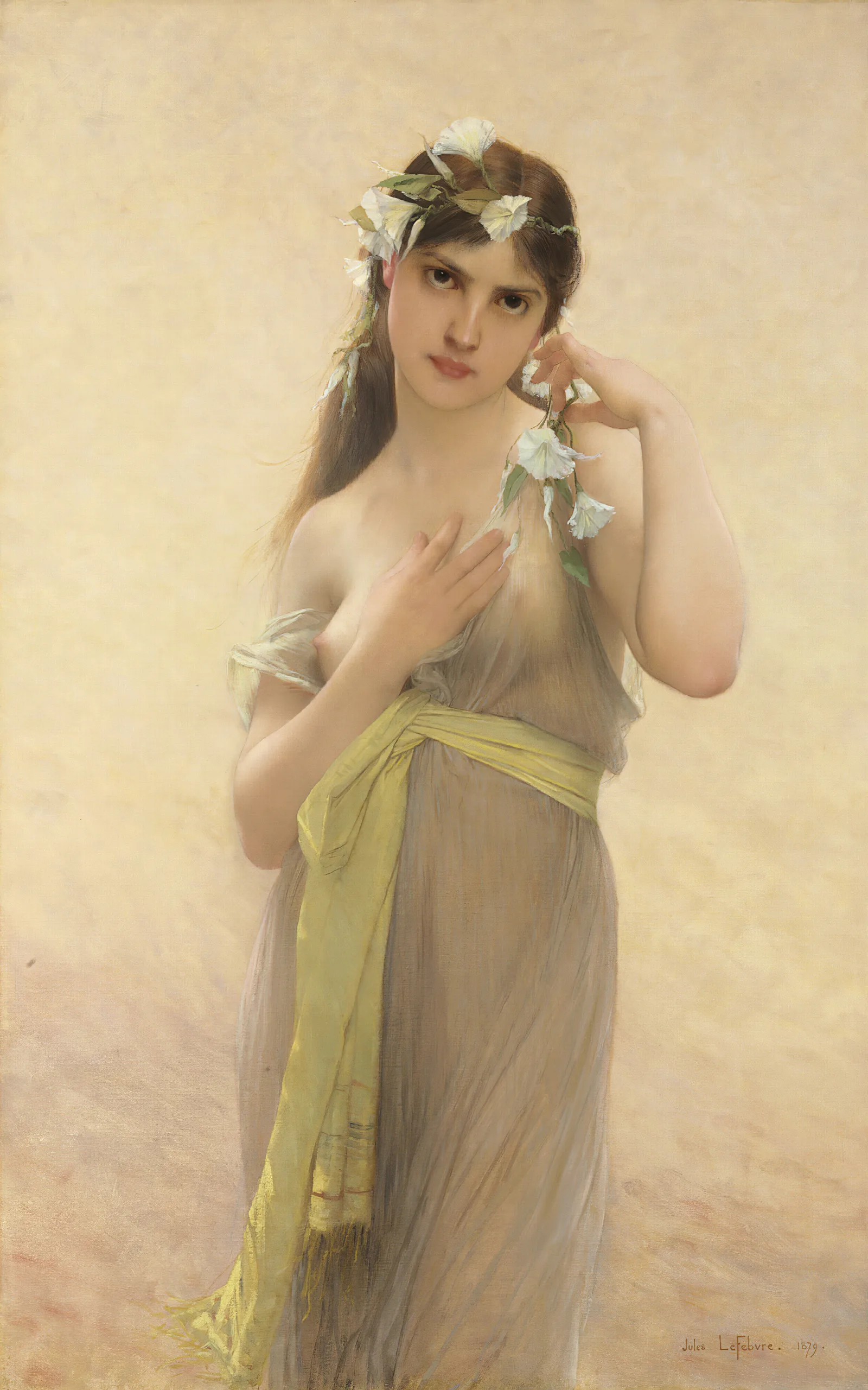 Morning Glory Wall Art by Jules Joseph Lefebvre - Canvas Print