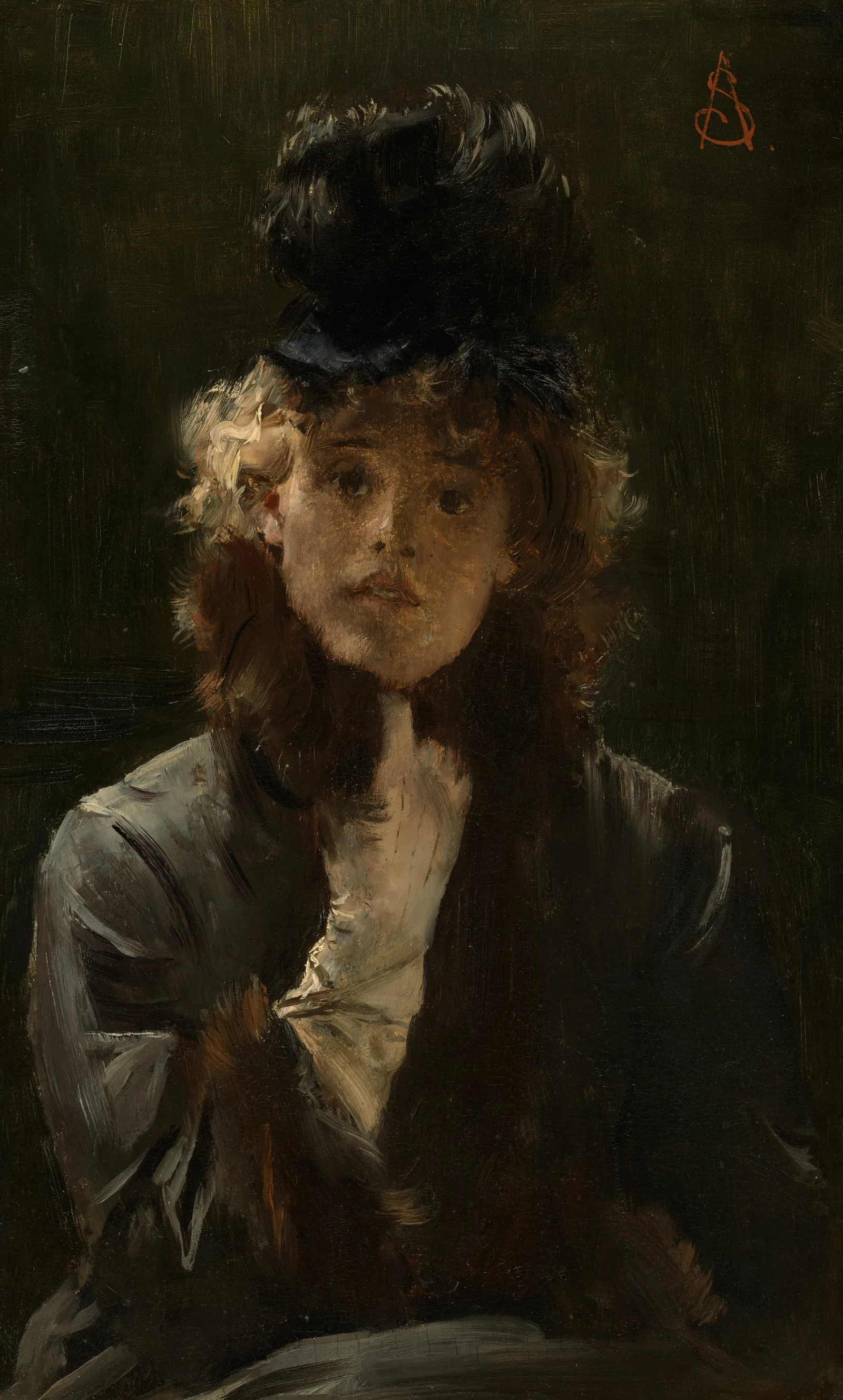 The Parisian Sphinx Wall Art by Alfred Stevens - Canvas Print