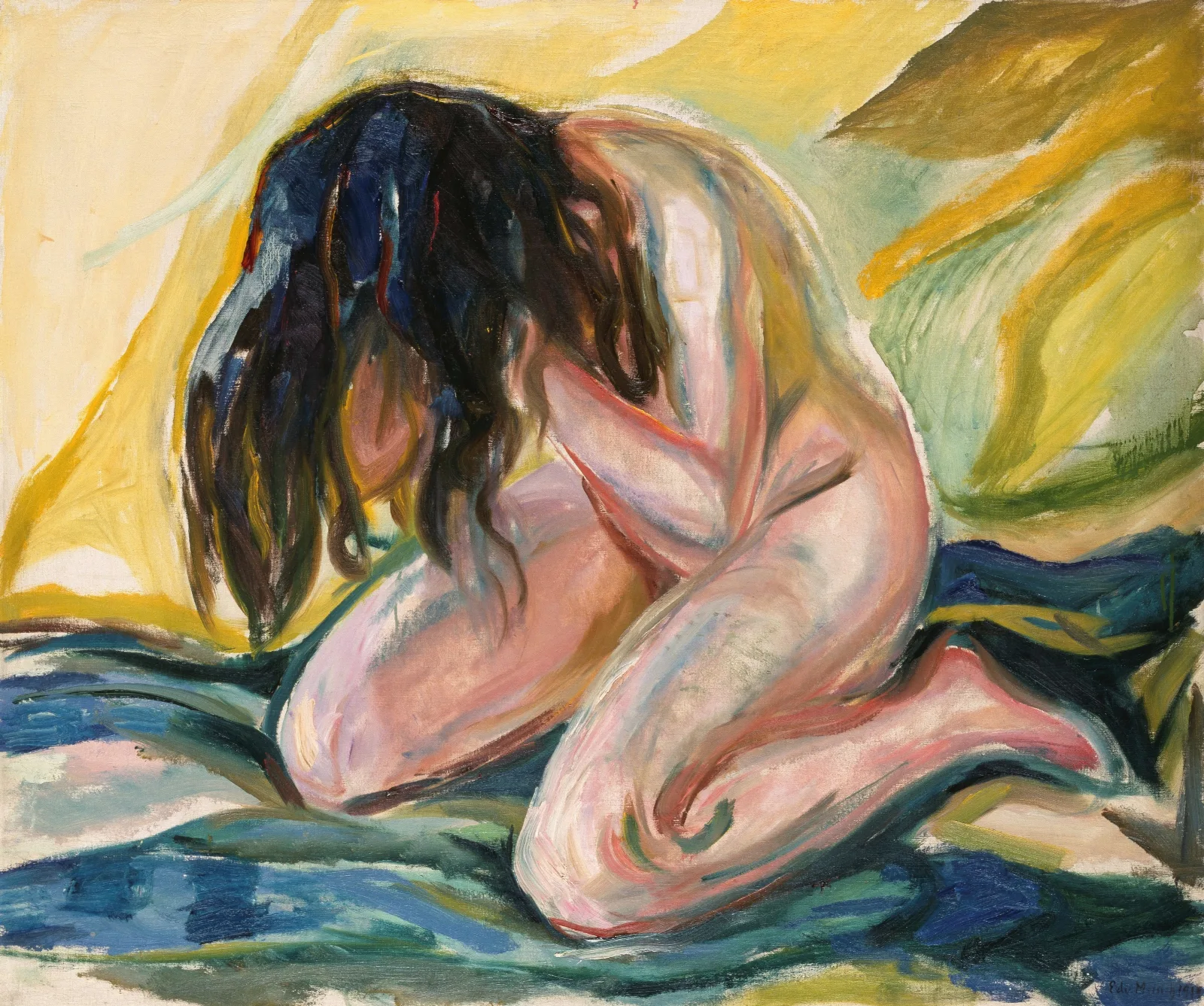 Weeping Nude Wall Art by Edvard Munch - Canvas Print