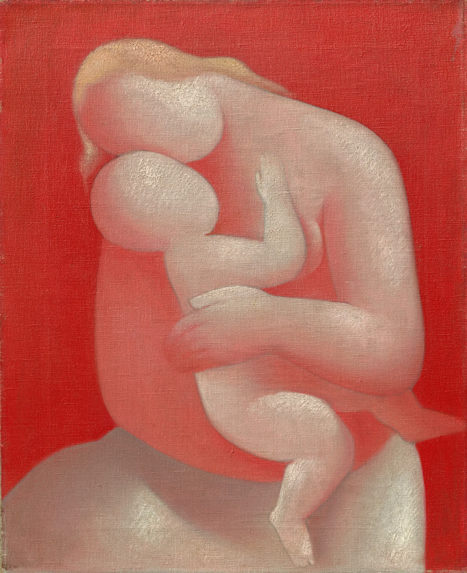 Mother Pink Madonna Wall Art by Mikuláš Galanda - Canvas Print