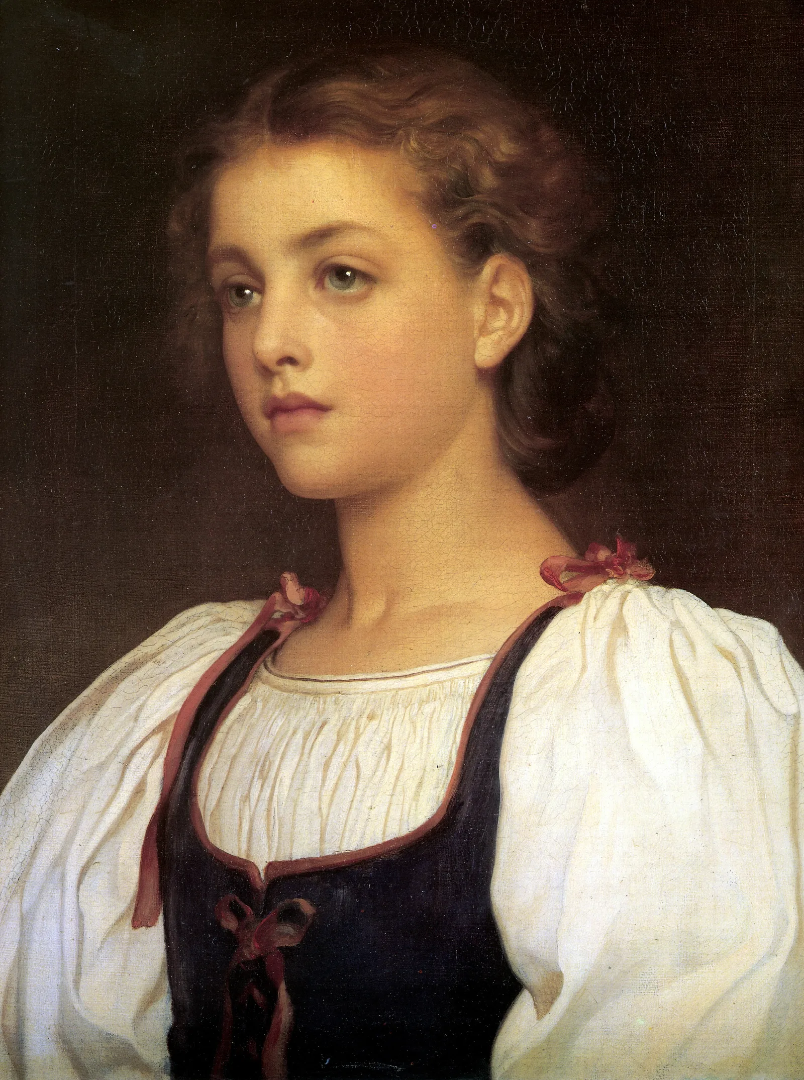 Biondina Wall Art by Frederic Leighton - Canvas Print