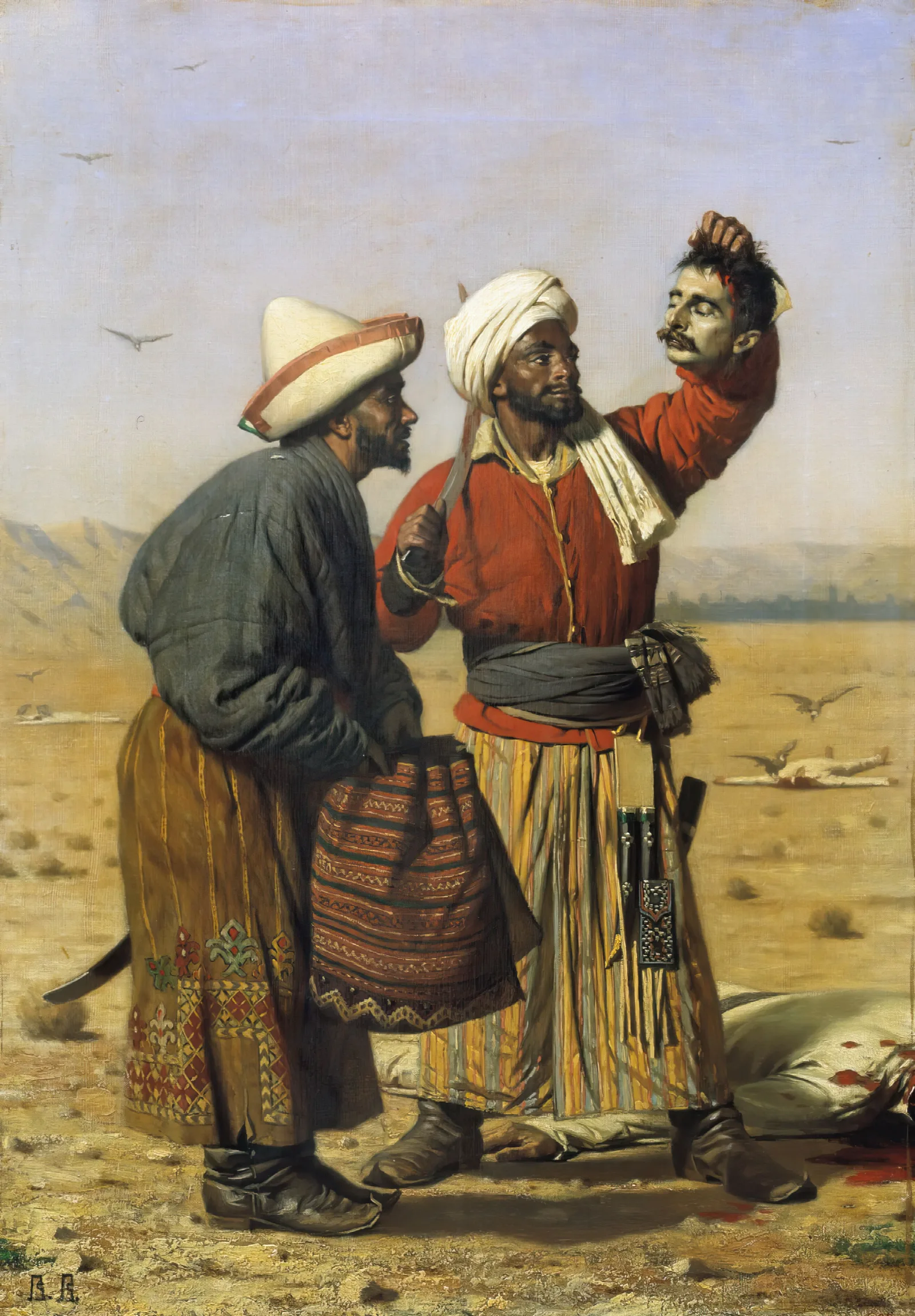 After A Success Wall Art by Vasily Vereshchagin - Canvas Print