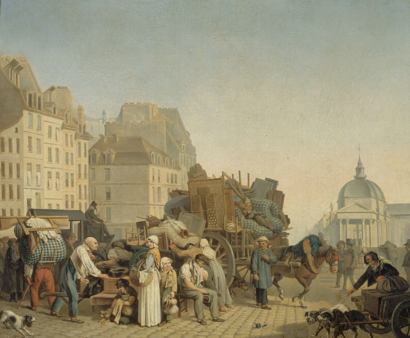 Les Demenagements Wall Art by Louis-Léopold Boilly - Canvas Print